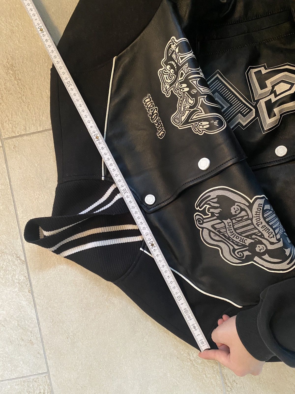 Louis Vuitton Louis Vuitton Black Musical Varsity Jacket Size US XL / EU 56 / 4 - 7 Thumbnail