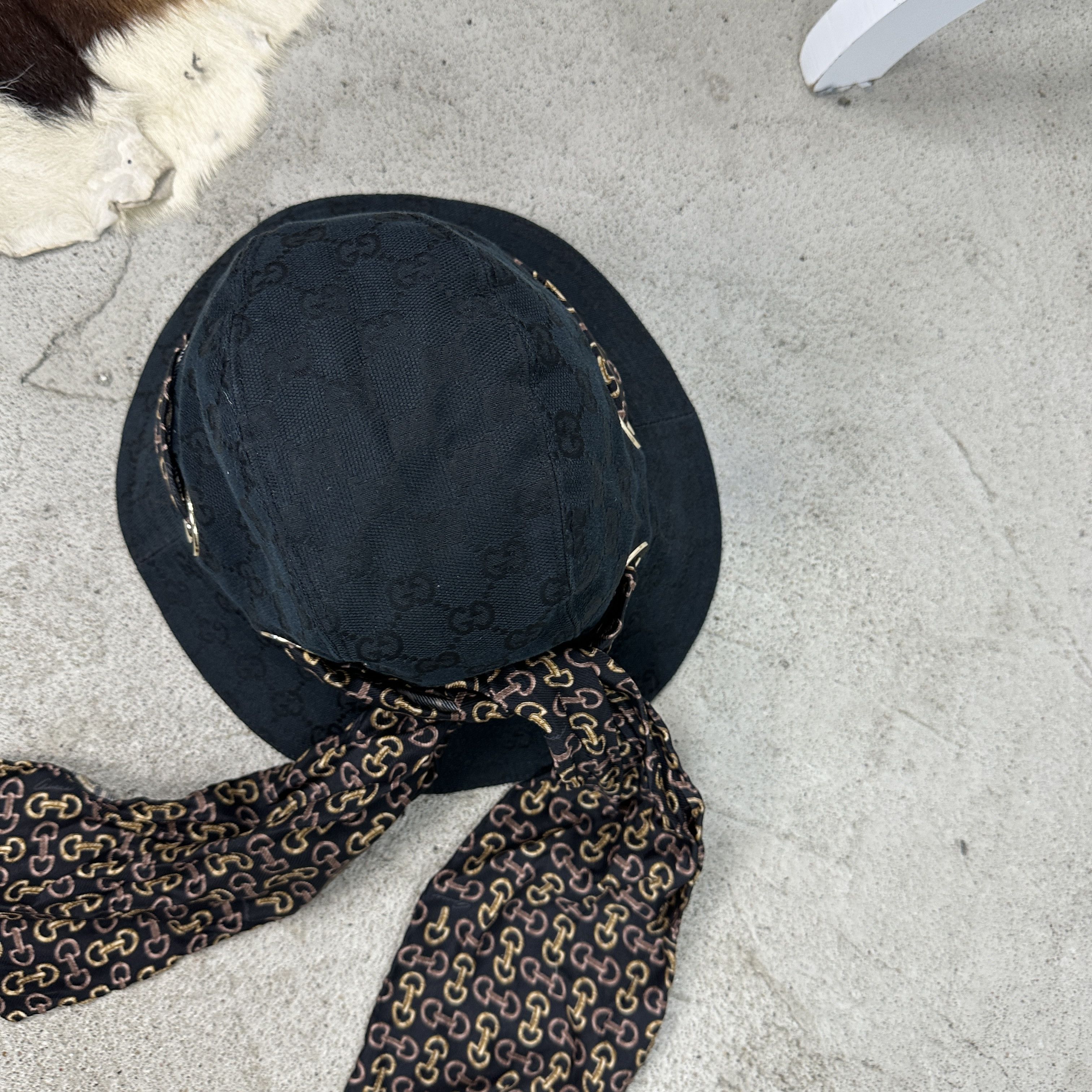 Gucci × Vintage Vintage 00s Old Money Gucci Monogram Bucked Hat Size ONE SIZE - 9 Thumbnail