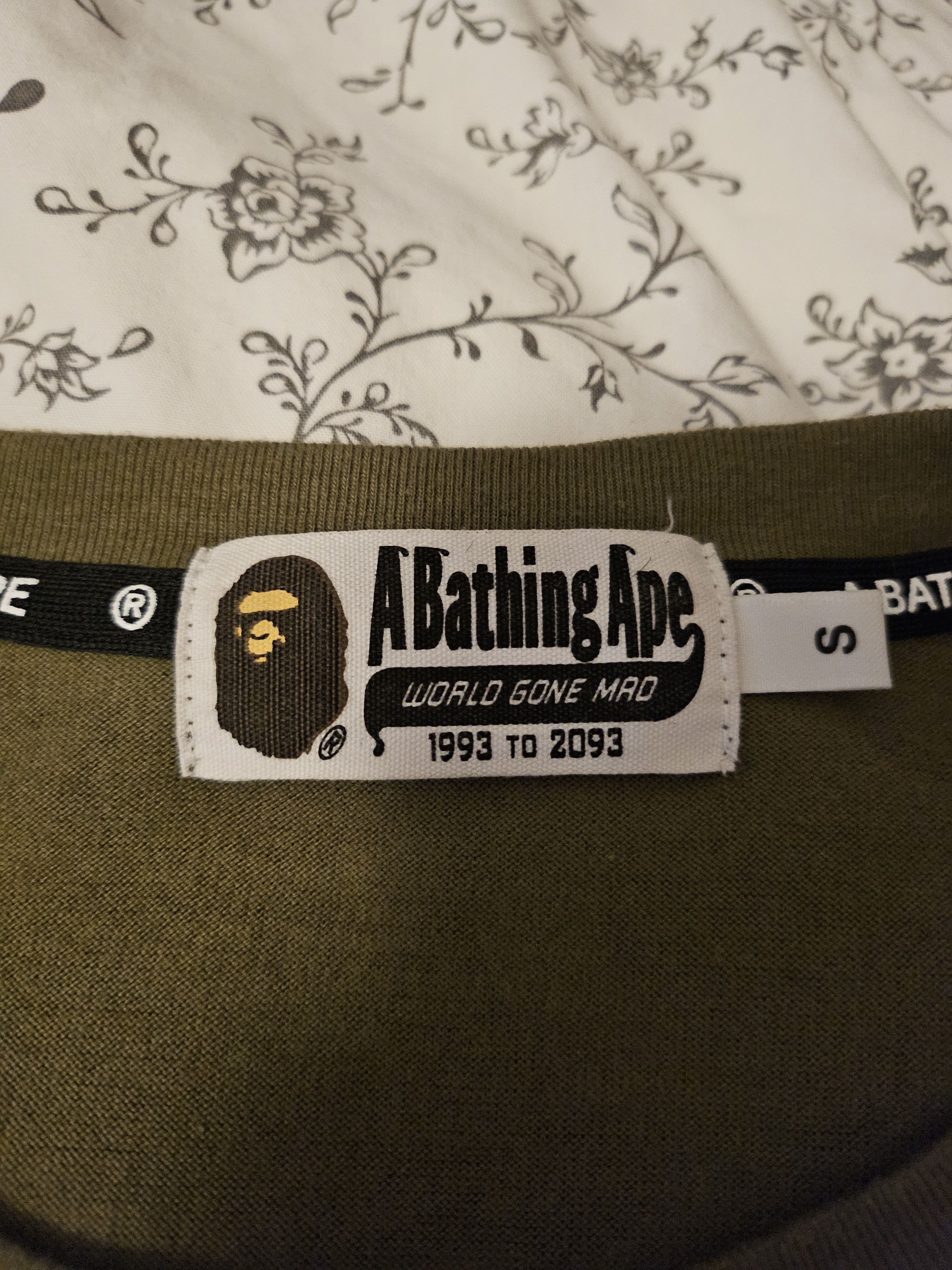 Bape Bape long sleeve 1st camo logo t shirt Size US S / EU 44-46 / 1 - 3 Thumbnail