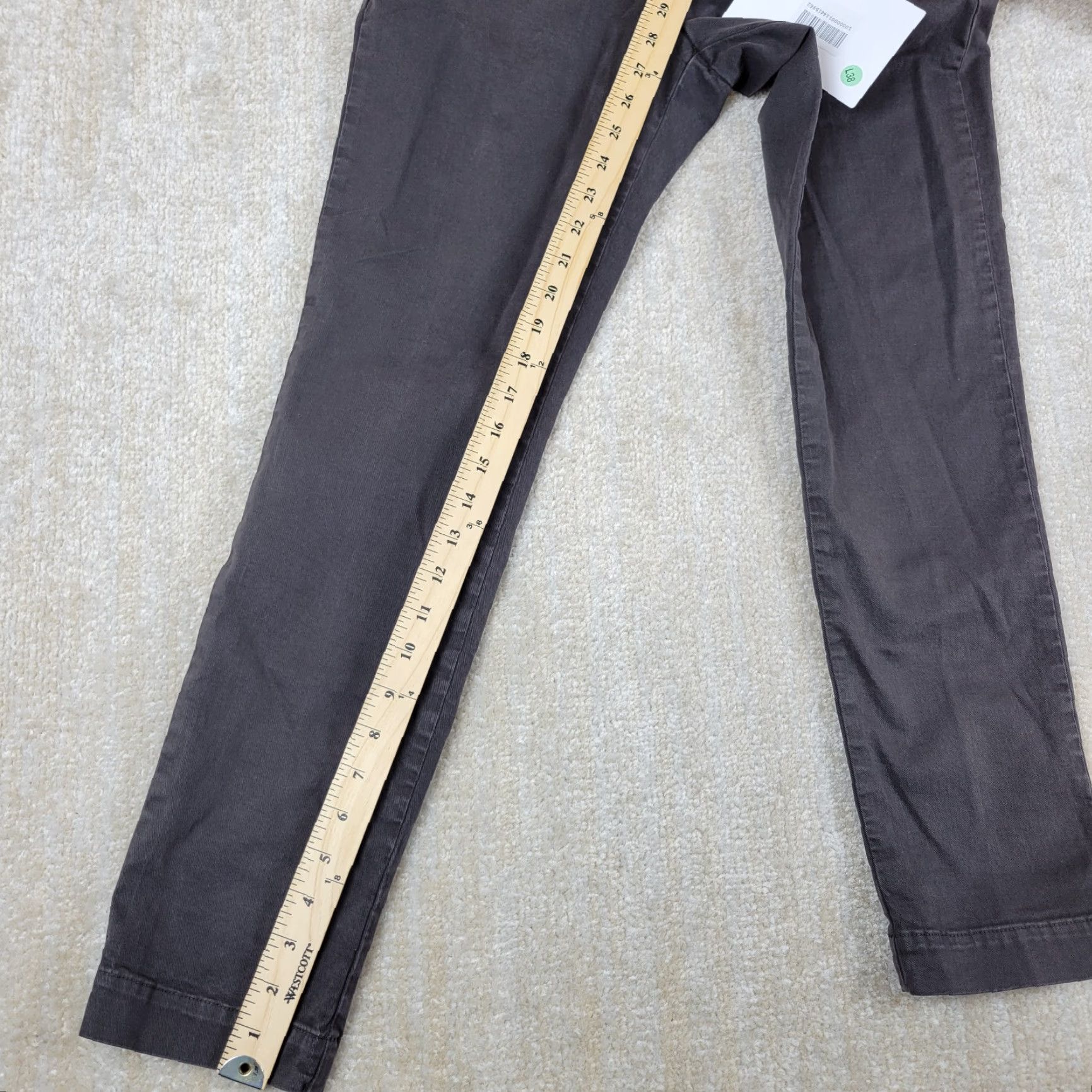 Vintage Entre Amis Men's Pants Slim Straight Chino 31x28 Gray Stretch Twill Cotton Trousers Vintage No Size US 31 - 5 Thumbnail