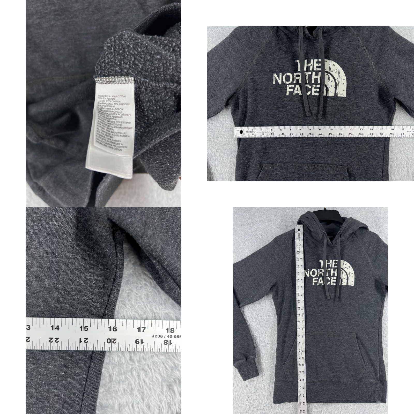 The North Face The North Face Hoodie Women Small Gray Pullover Sweatshirt Cotton Blend Hike Camp Size S / US 4 / IT 40 - 8 Thumbnail