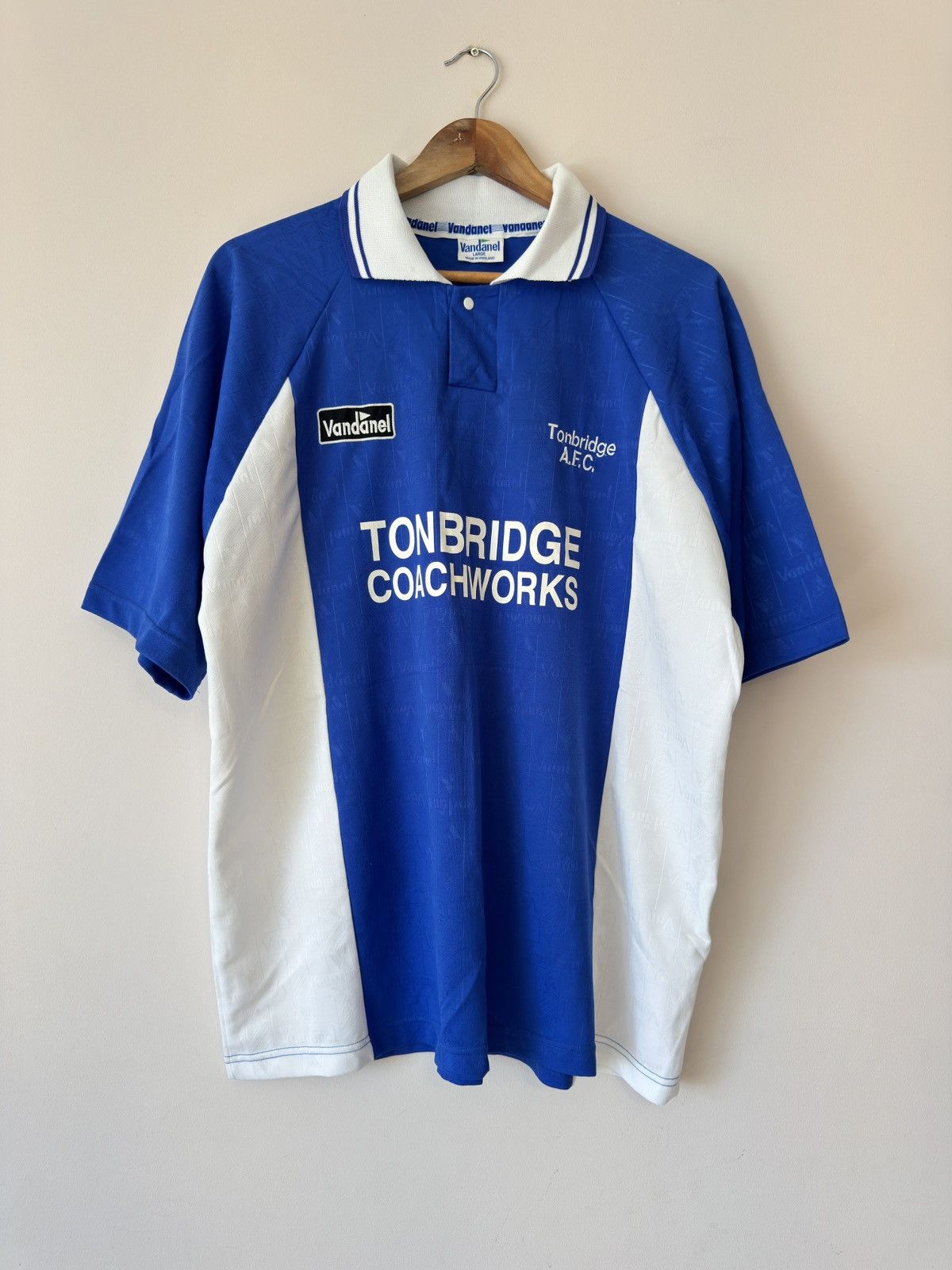 Vintage Vintage Tonbridge Angels AFC 90’s Home Soccer Jersey Shirt Size US L / EU 52-54 / 3 - 1 Thumbnail