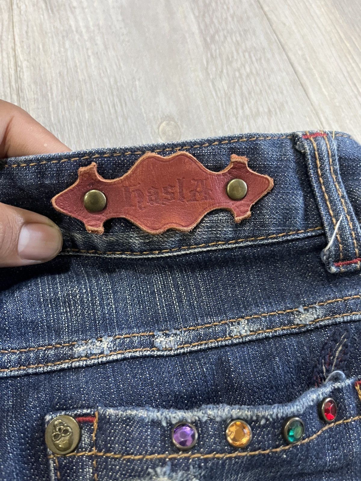 Japanese Brand Hasla x Skull Apache jeans Size US 30 / EU 46 - 5 Thumbnail