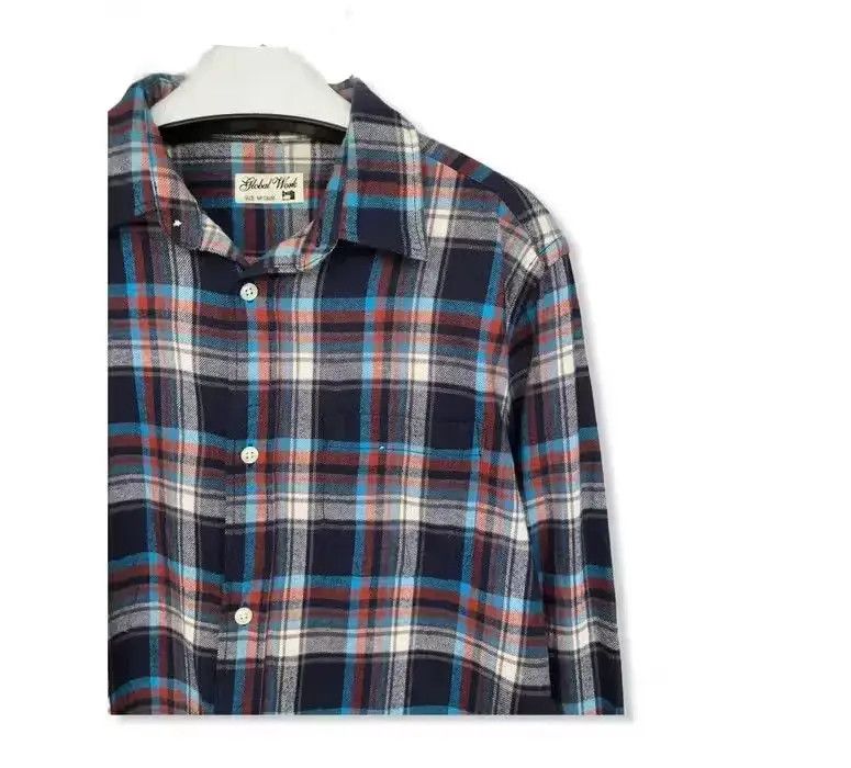 Flannel × Global Work × Japanese Brand Japanese Brand Global Work Plaid Tartan Flannel Shirt 👕 Size US M / EU 48-50 / 2 - 2 Thumbnail