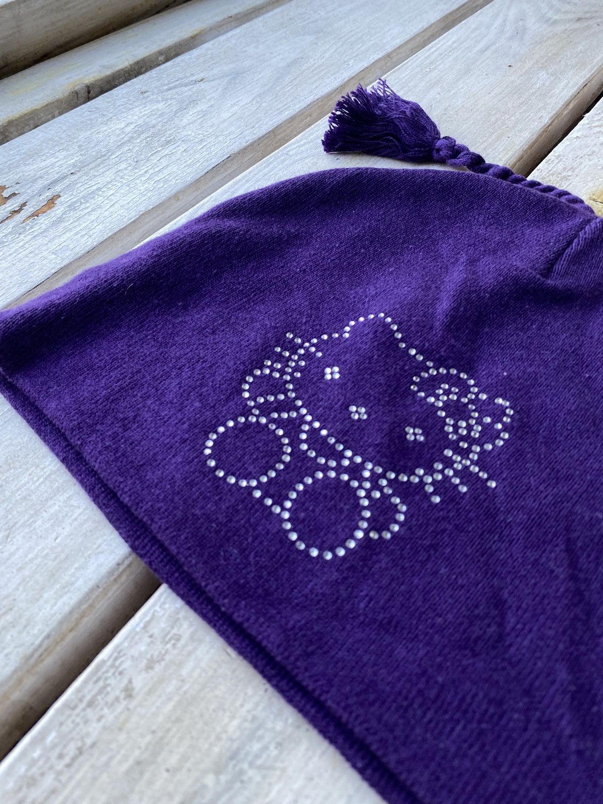 Anime × Japanese Brand Hello Kitty Purple Lil Peep Cotton Y2K Beanie Size ONE SIZE - 3 Thumbnail