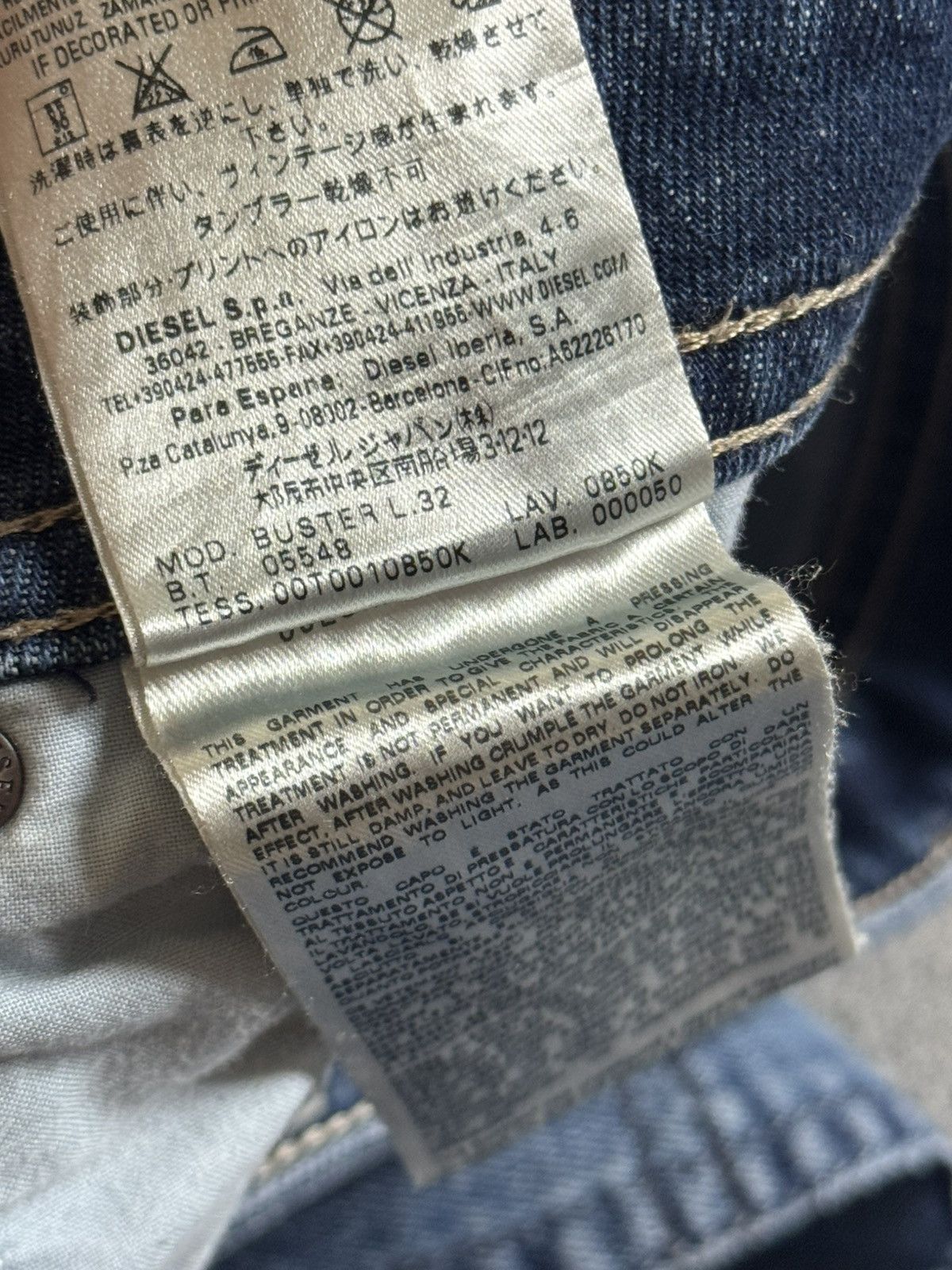 Diesel Diesel 30/32 Buster denim pants jeans trousers vintage y2k Size US 30 / EU 46 - 13 Thumbnail