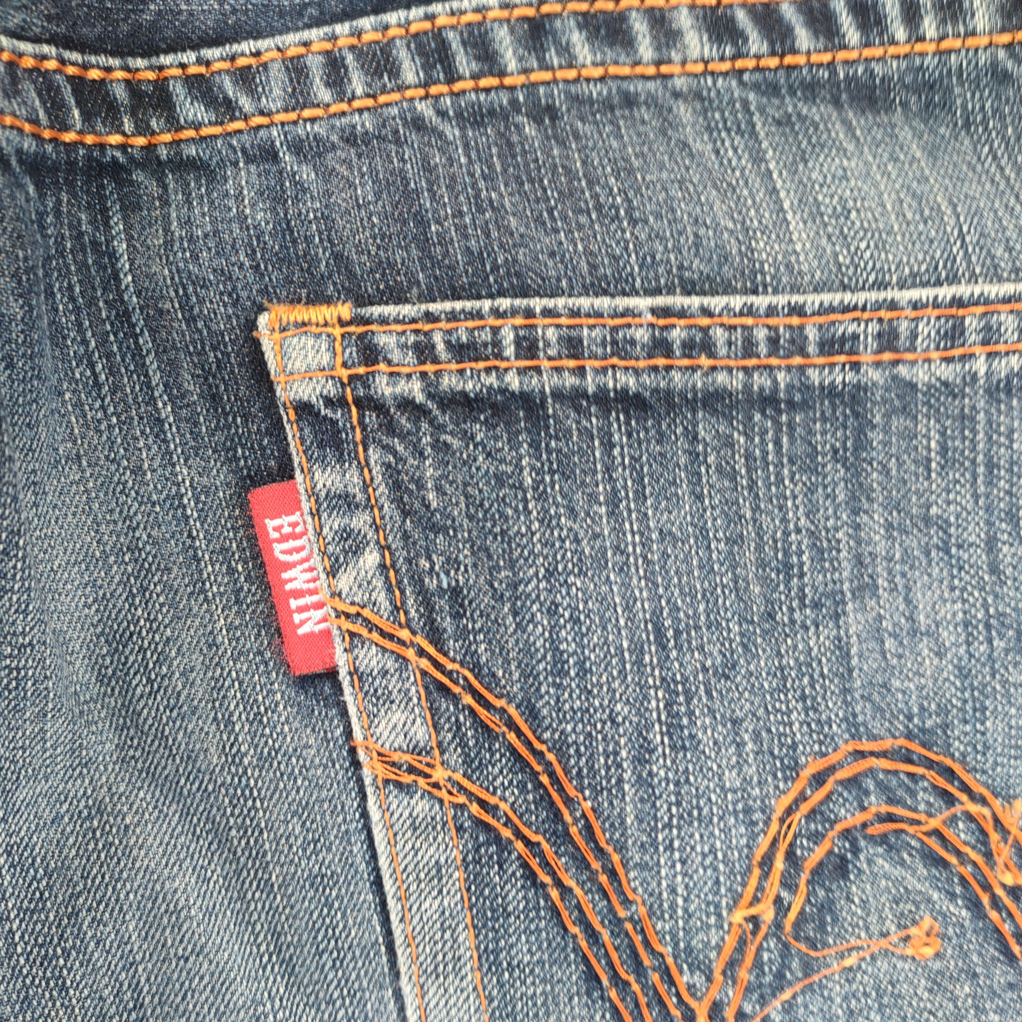 Edwin VINTAGE EDWIN XV FADED RIPPED JEANS DENIM PANTS Size US 37 - 14 Thumbnail
