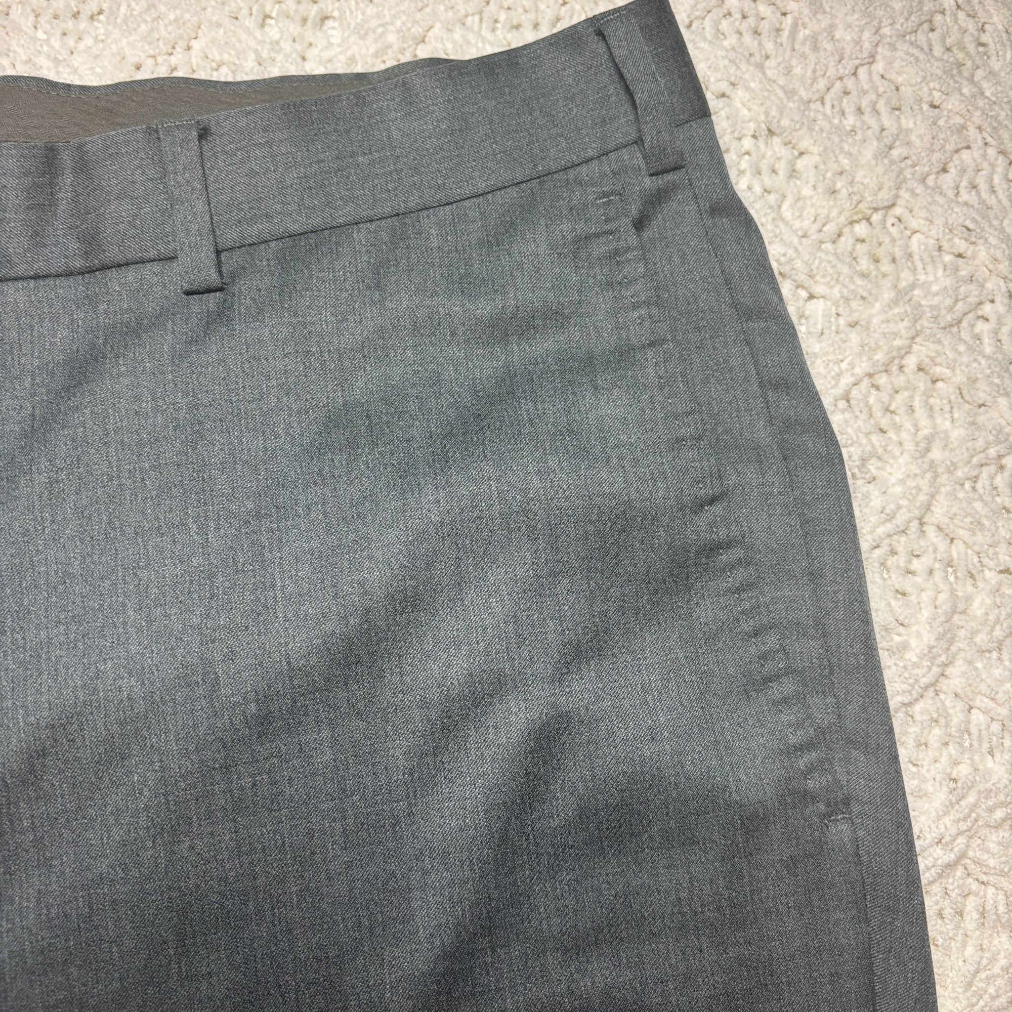 Ermenegildo Zegna Ermenegildo Zegna Mens Wool Micronsphere Gray Dress Pants Si Size 42R - 5 Thumbnail