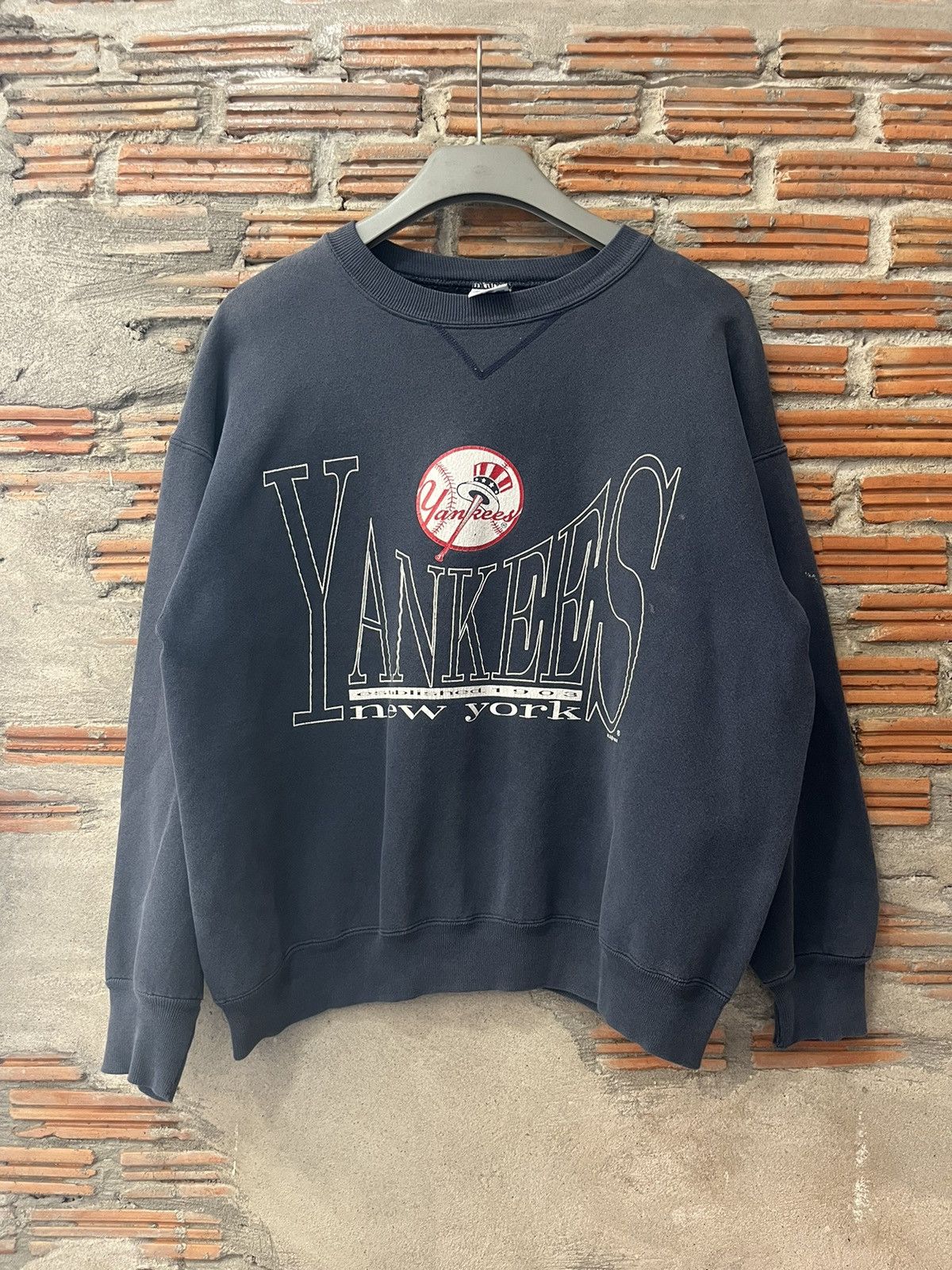 New York Yankees Vintage new york YANKEES MLB 1993’s Sweater shirt Size US M / EU 48-50 / 2 - 2 Thumbnail