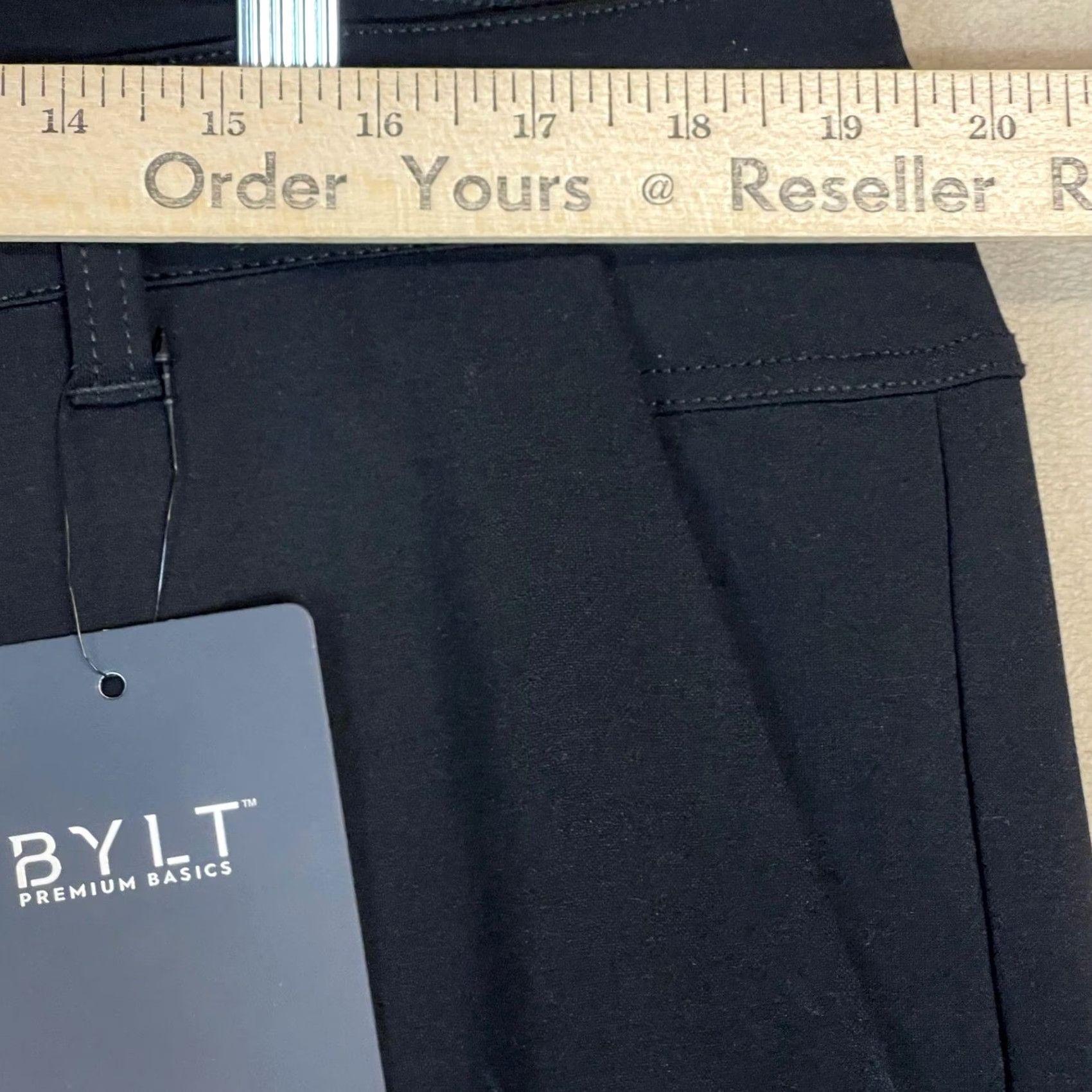 Vintage BYLT Premium Basics Everyday Pant 2.0 Tall Black Mens 40T New with Tags Size US 40 / EU 56 - 4 Thumbnail