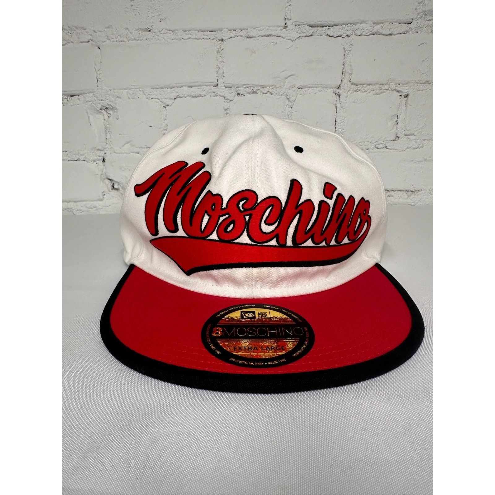 Moschino AW20 MOSCHINO Couture Jeremy Scott White Snapback Logo Hat Size ONE SIZE - 2 Thumbnail