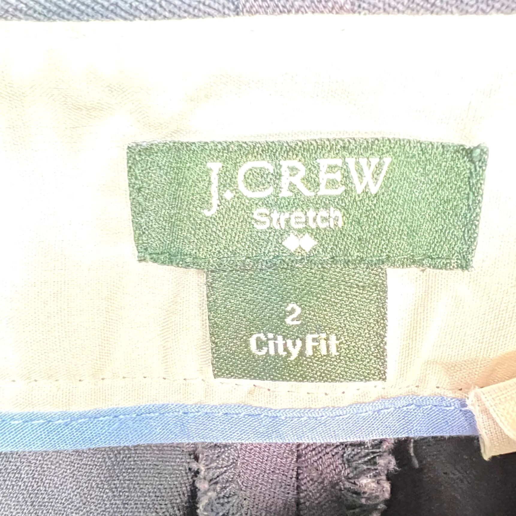 J.Crew J.CREW Womens Pants Black City Fit Stretch Straight Inseam 23 in Size 2 Modern Dress Pants Womens Size 26" / US 2 / IT 38 - 3 Thumbnail