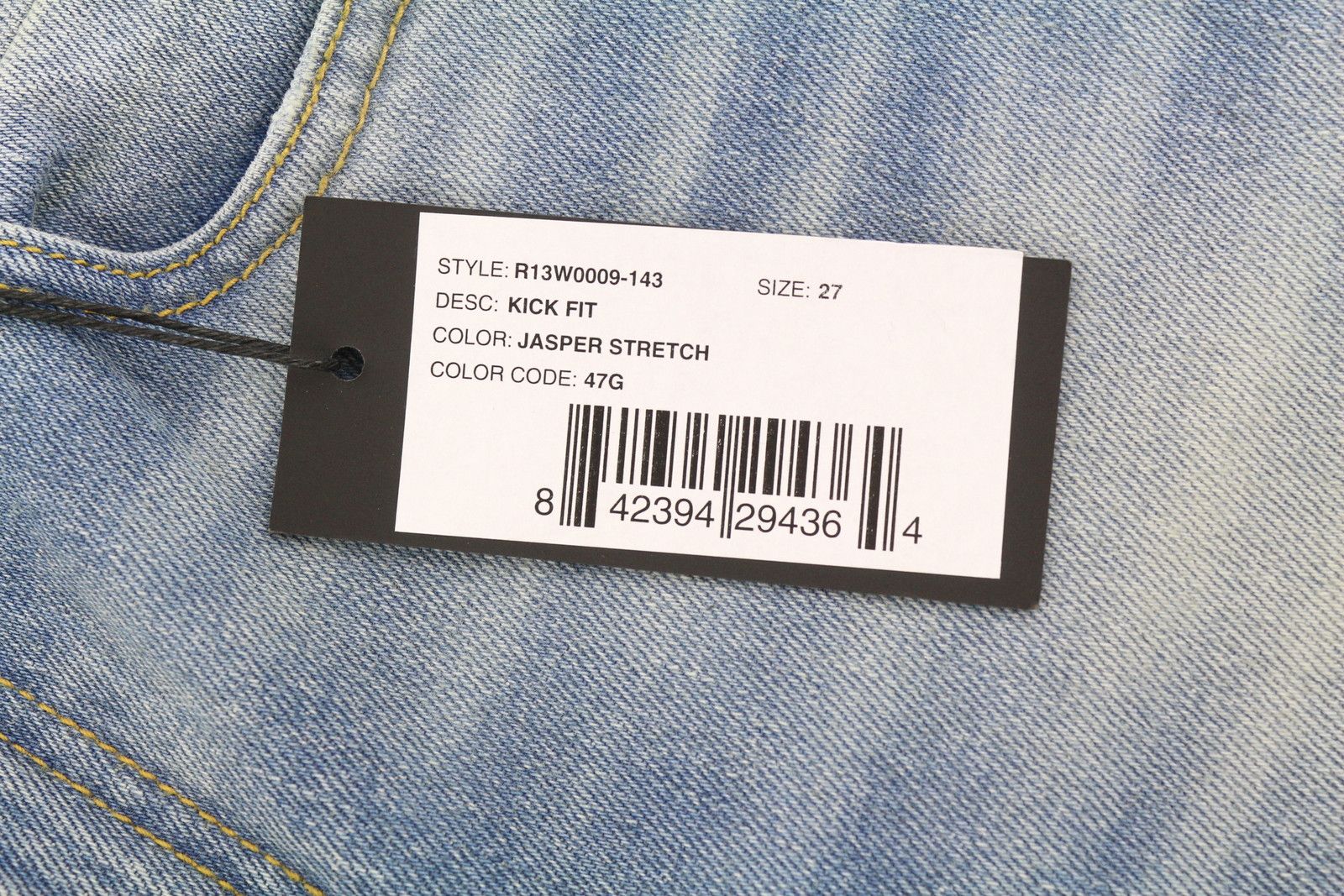 R13 KICK 27 Bootcut Fit Ankle Length Jasper Stretch 84423 Size 27" / US 4 / IT 40 - 7 Thumbnail