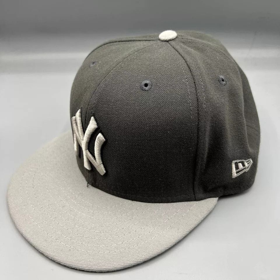 New Era New York Yankees Hat Men 7 3/8 59Fifty New Era MLB Fitted Size ONE SIZE - 2 Thumbnail
