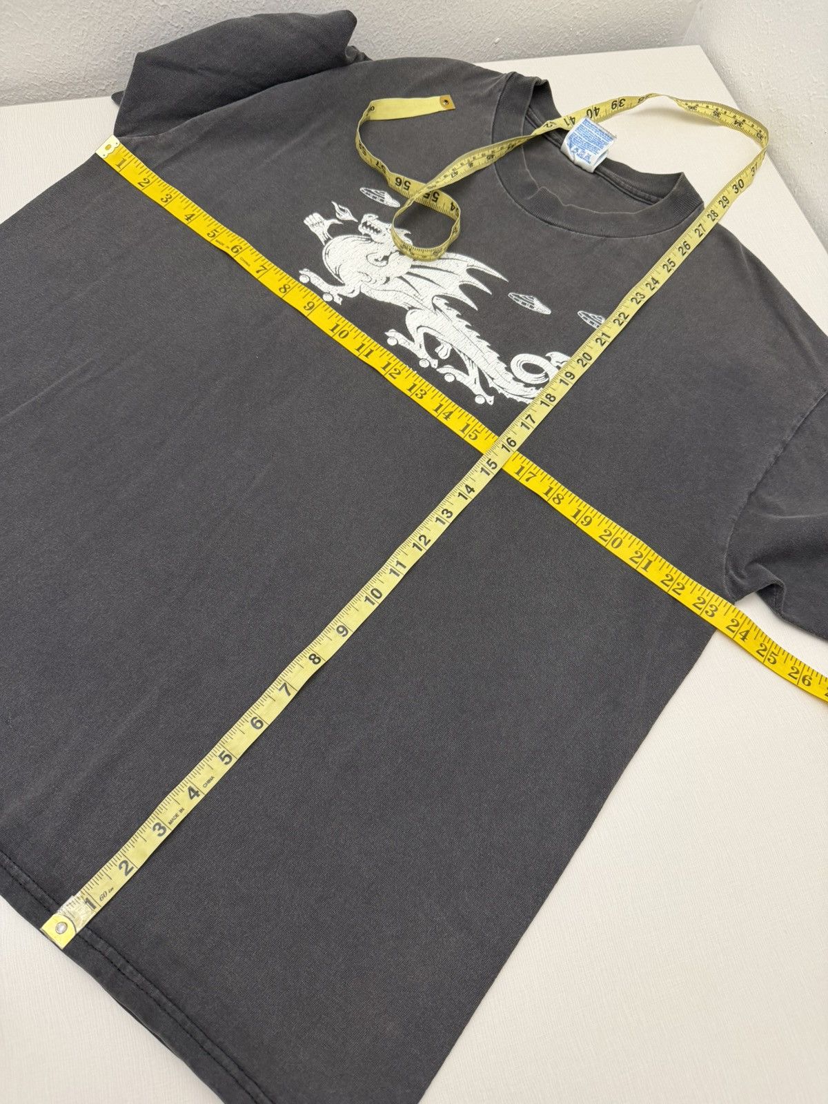 Rap Tees Vintage 90s Dragon Graphic Tee Bastuere Frommel 1998 Art Car Size US XL / EU 56 / 4 - 7 Thumbnail