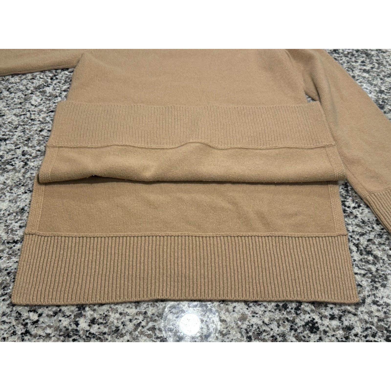 Vince Vince Women’s Cashmere Tunic Sweater Long Sleeve Crew Neck Brown Large Casual Size L / US 10 / IT 46 - 7 Thumbnail
