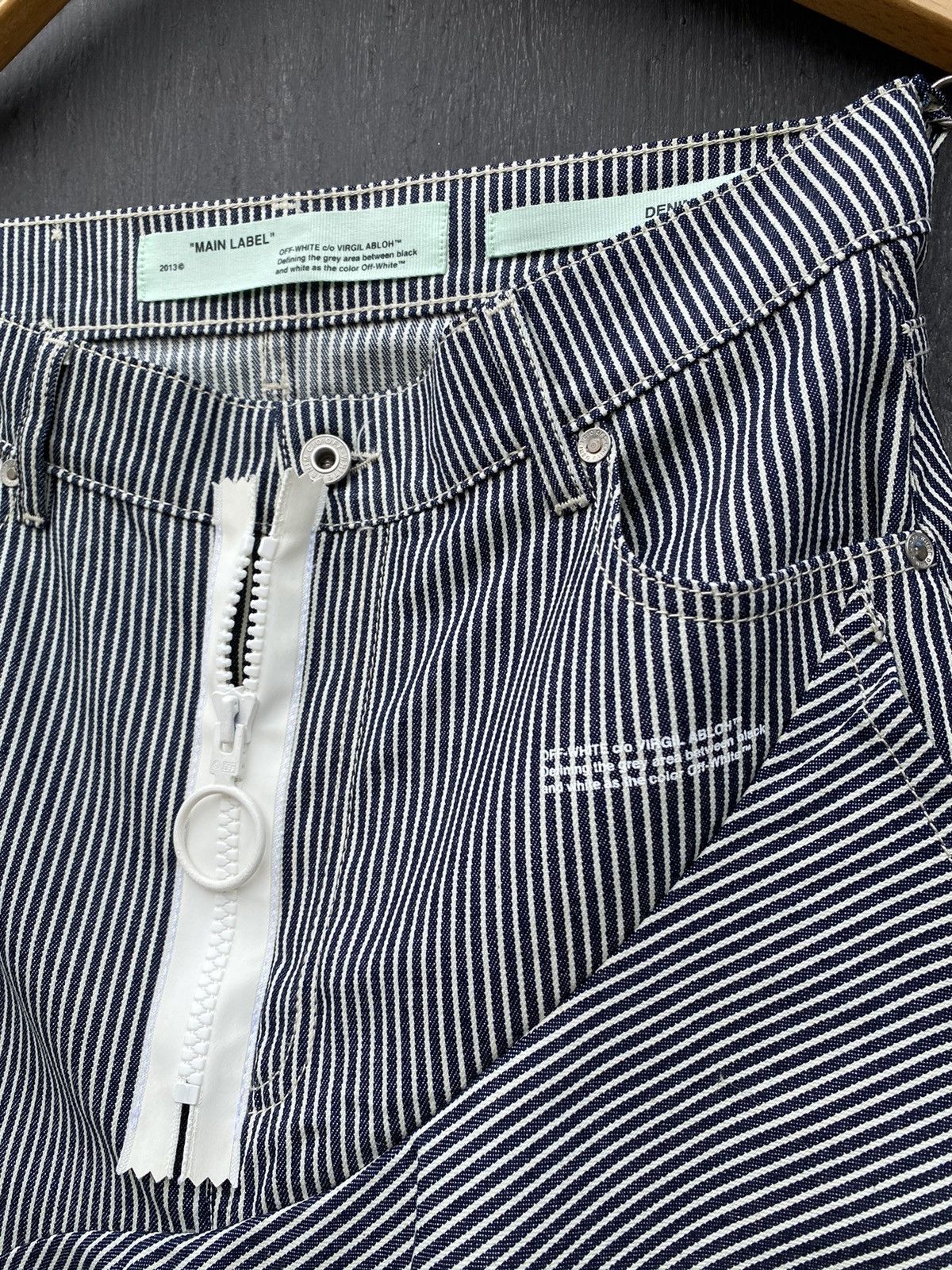 Off-White Off White Striped DENIM skirt Virgil Abloh size 44 Authentic Size 30" / US 8 / IT 44 - 4 Thumbnail