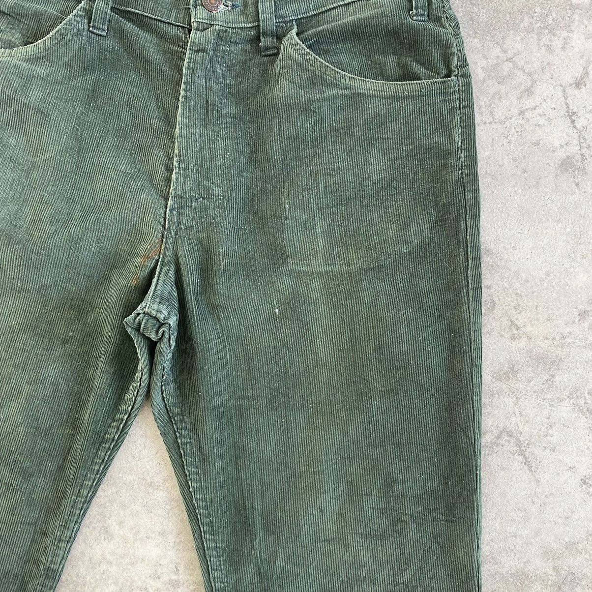 Levi's Vintage 1973 Levis 646 Faded Green Corduroy Flared Jeans Size US 31 - 6 Thumbnail