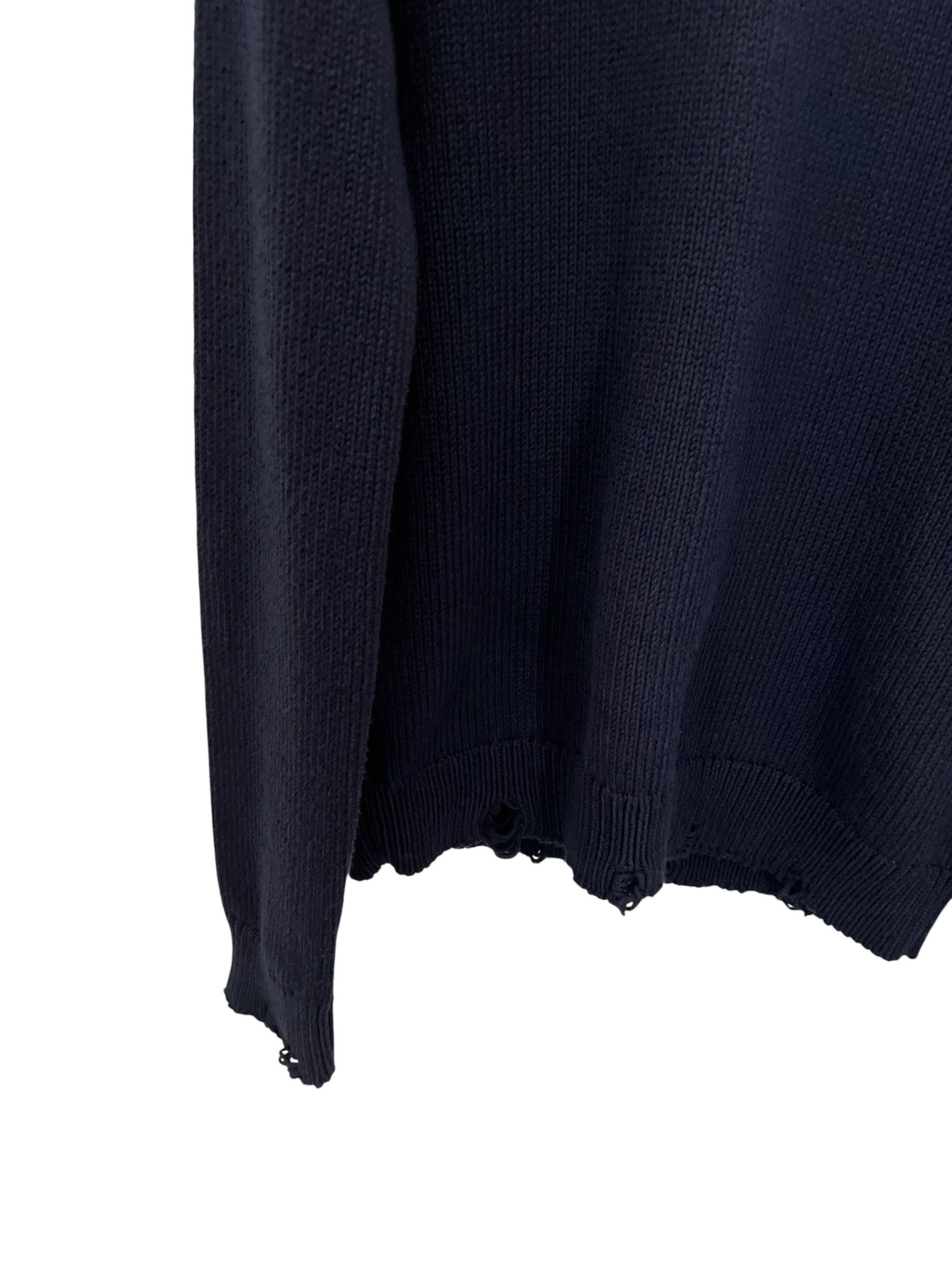 Saint Laurent Paris Saint Laurent Destroyed Knit Sweater Size US XS / EU 42 / 0 - 3 Thumbnail