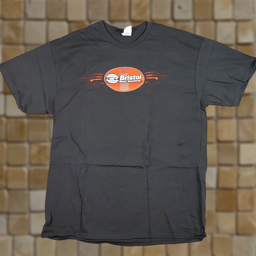 Delta VINTAGE NASCAR Bristol Thunder Valley Shirt Adult XL Black T Shirt 90s Retro Car Racing Delta Embroidered Logo Mens Size US XL / EU 56 / 4 - 1 Thumbnail