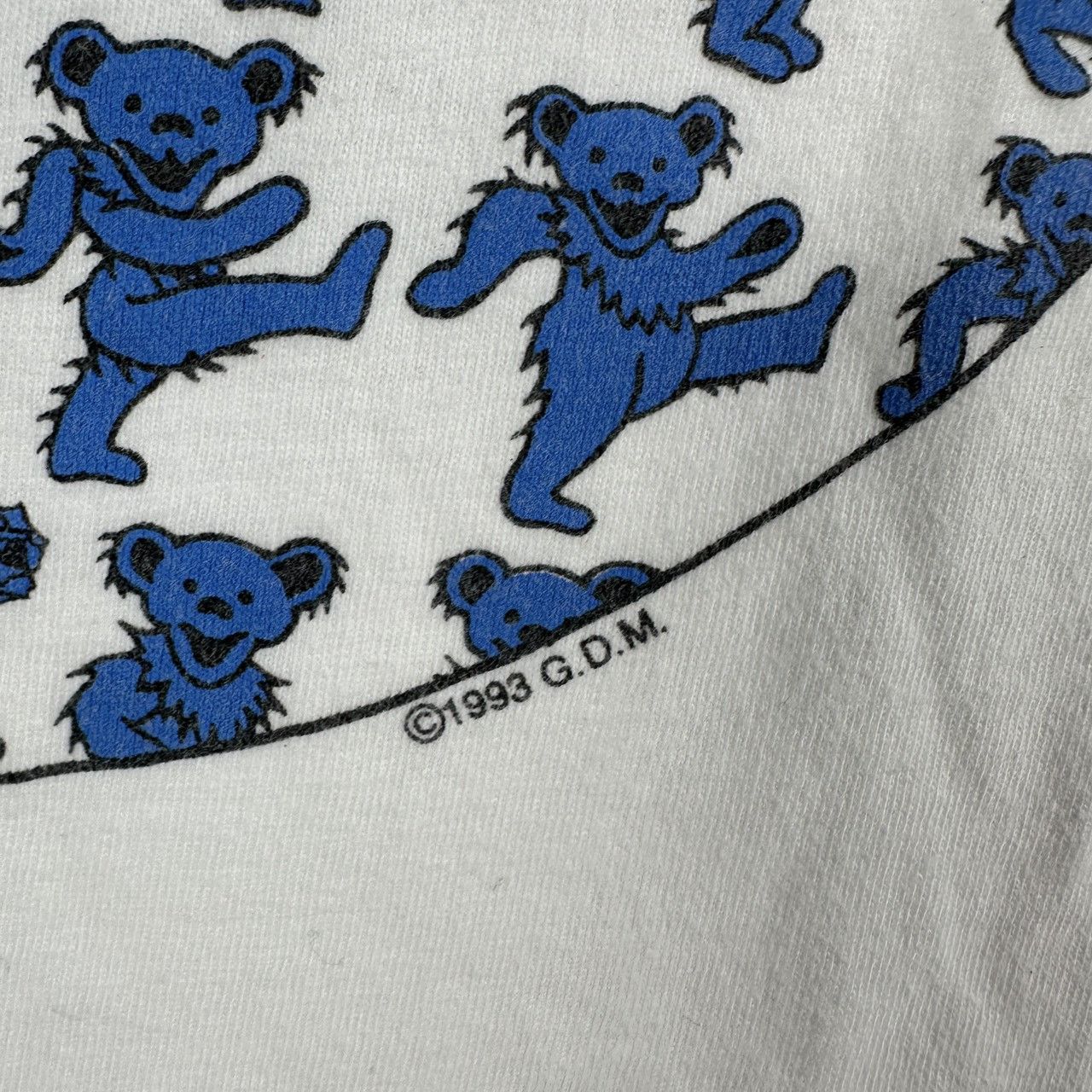 Vintage ​​​​1993 Grateful Dead Bear Graphic Rock Band T-shirt Size US S / EU 44-46 / 1 - 3 Thumbnail