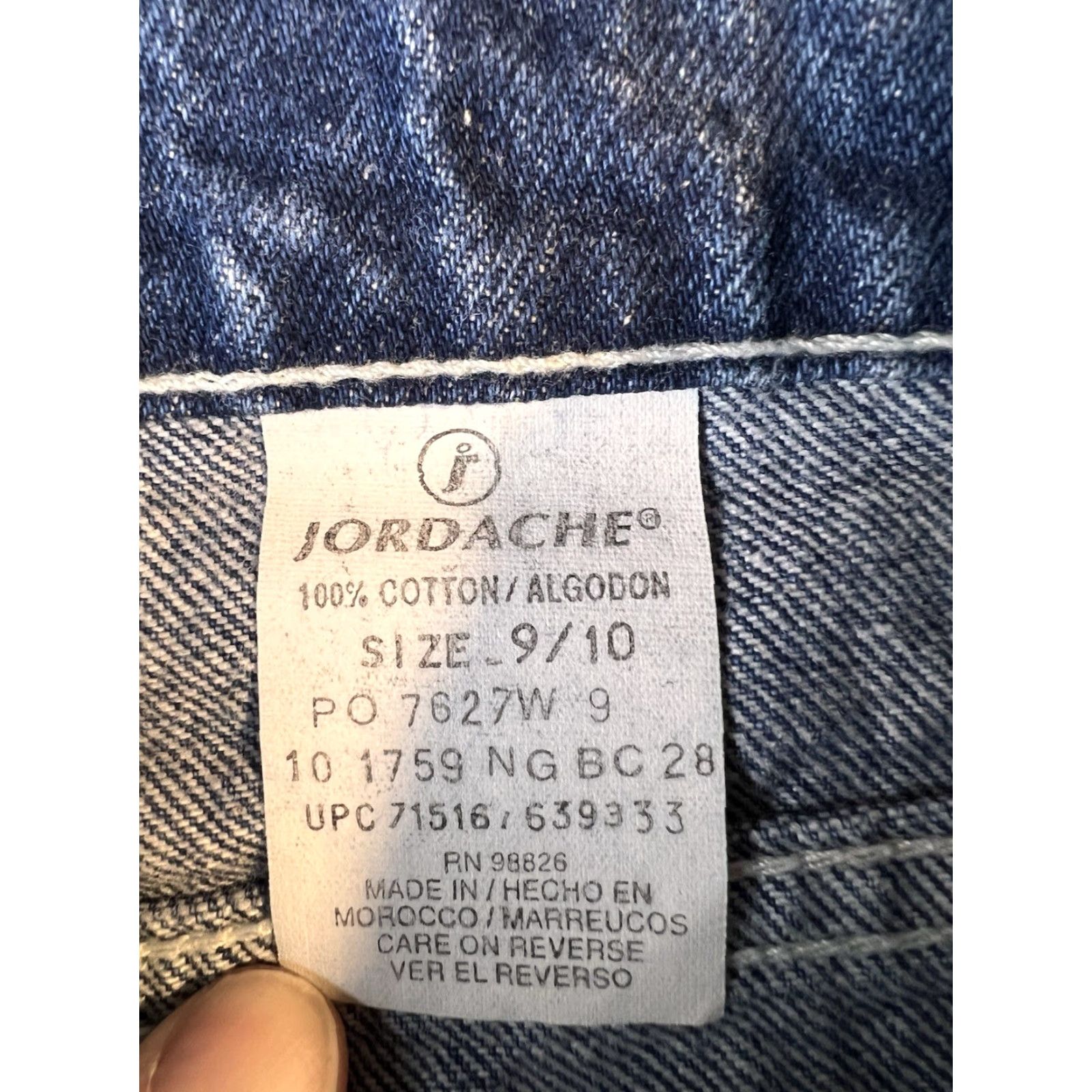 Jordache VINTAGE Jordache Jeans Women 9/10 Blue Med Wash Denim Straight Mid Rise Stretch Fit Classic 80s Womens Size 30" / US 8 / IT 44 - 7 Thumbnail
