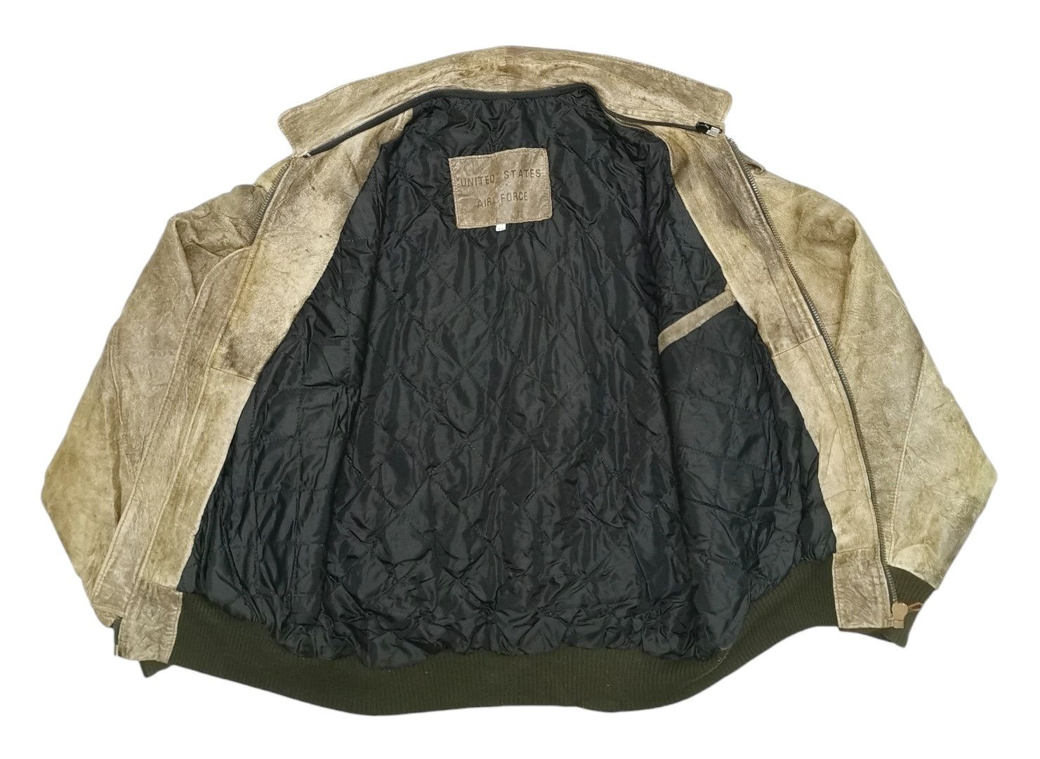 Vintage United States Air Force Leather Bomber Jacket Size US M / EU 48-50 / 2 - 10 Thumbnail