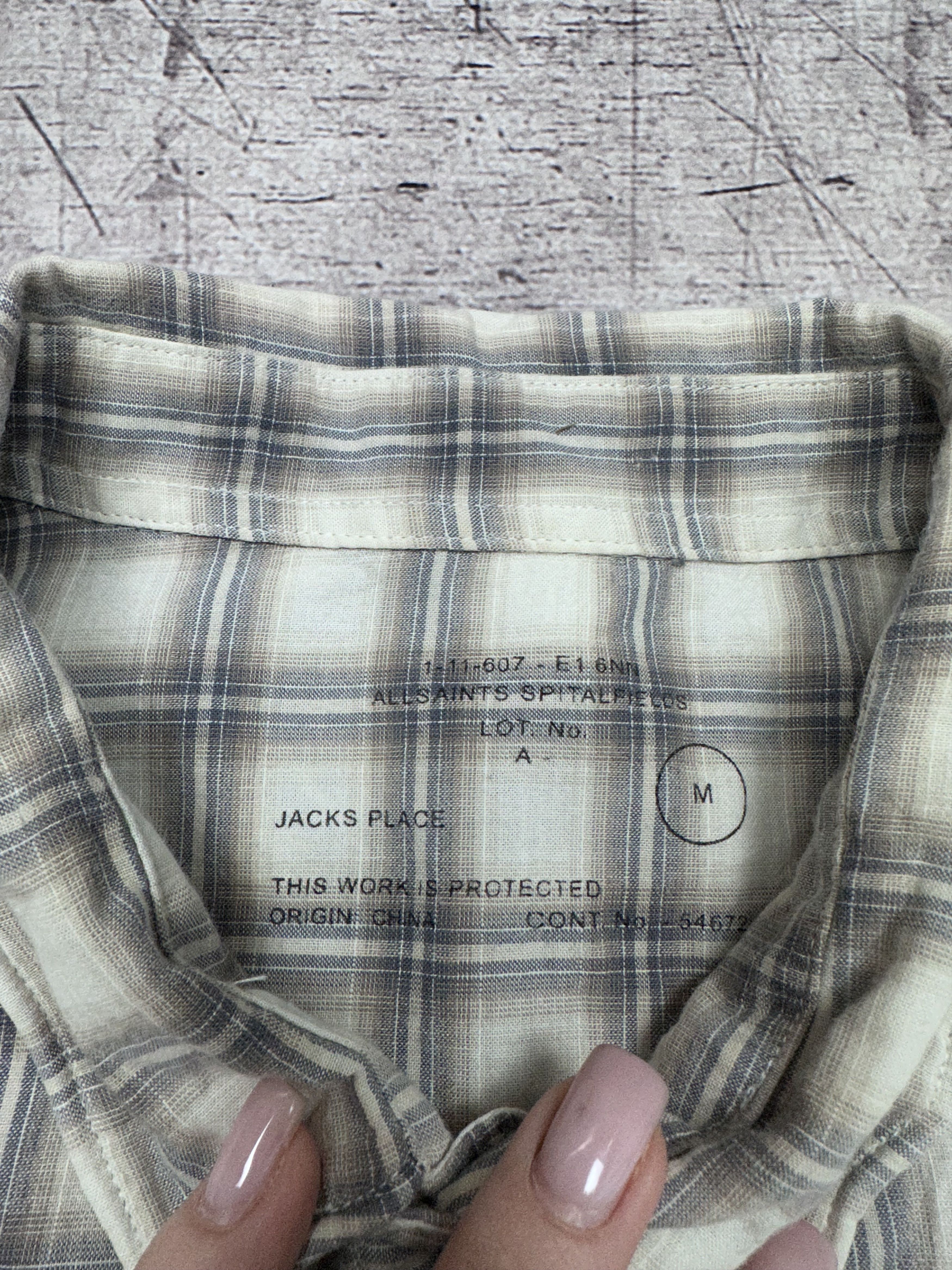 Allsaints Allsaints Vintage Mens Plaid Marksman Long Sleeve Shirt Size US M / EU 48-50 / 2 - 3 Thumbnail