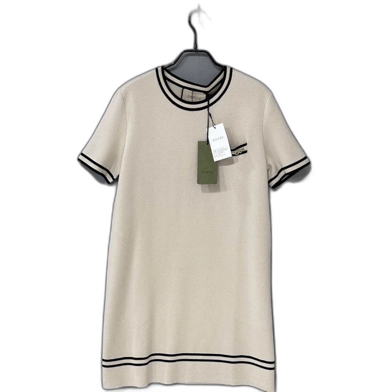 Gucci Gucci Beij Color Dress With Logo Size XL / US 12-14 / IT 48-50 - 1 Thumbnail