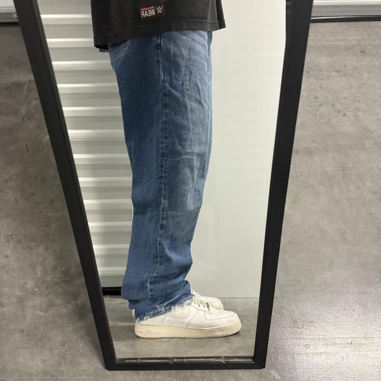 Vintage Crazy Vintage Y2K/2000s Skater Style Streetwear Style Medium Blue Wash Denim Jeans! Size US 36 / EU 52 - 2 Thumbnail