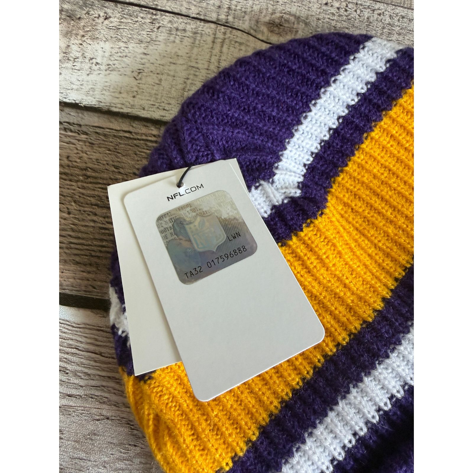 NFL NWT Minnesota Vikings Winter Hat Size ONE SIZE - 3 Thumbnail