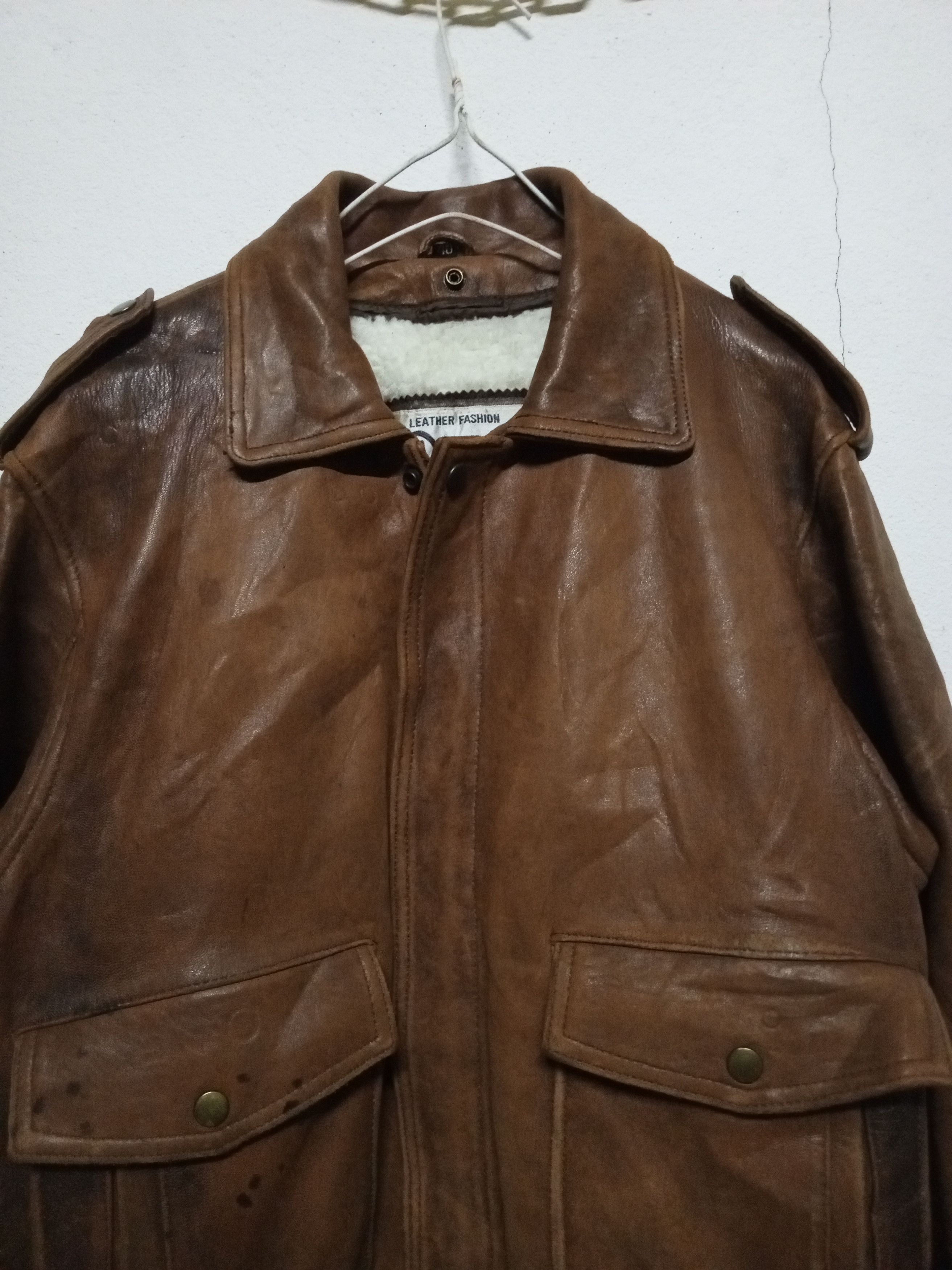 Leather VTG Leather jacket sheepskin Size US L / EU 52-54 / 3 - 4 Thumbnail