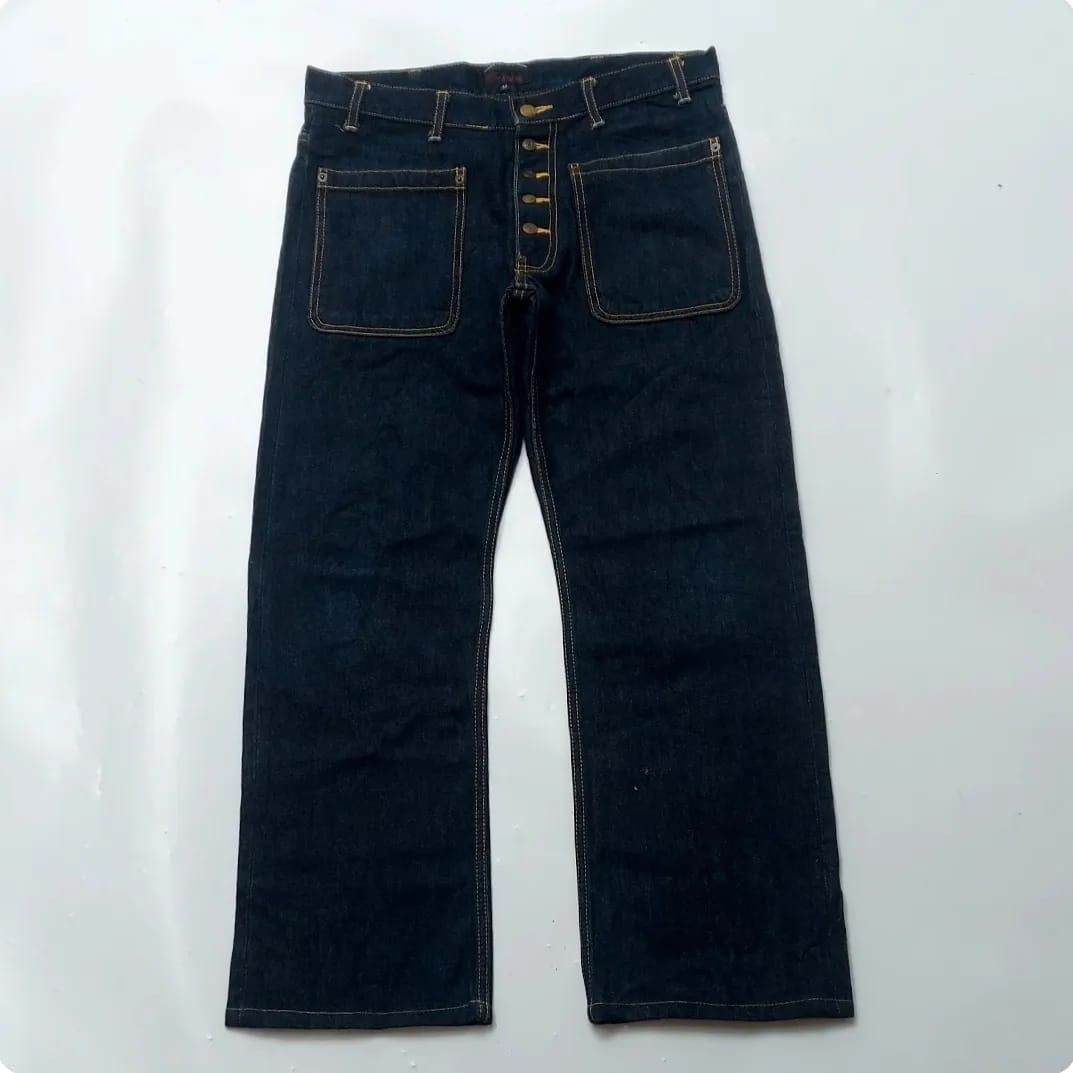 Japanese Brand Setel en Jade Denim Pants Size US 32 / EU 48 - 1 Thumbnail