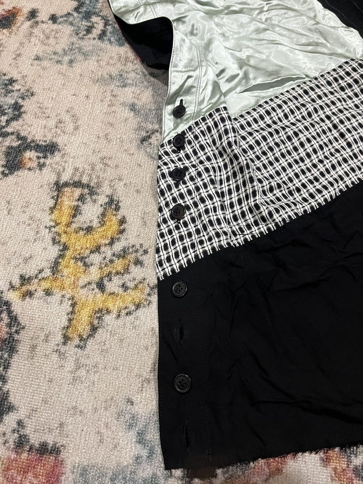 Yohji Yamamoto ‘04 ss Asymmetrical patchwork skirt Size 29" - 10 Thumbnail