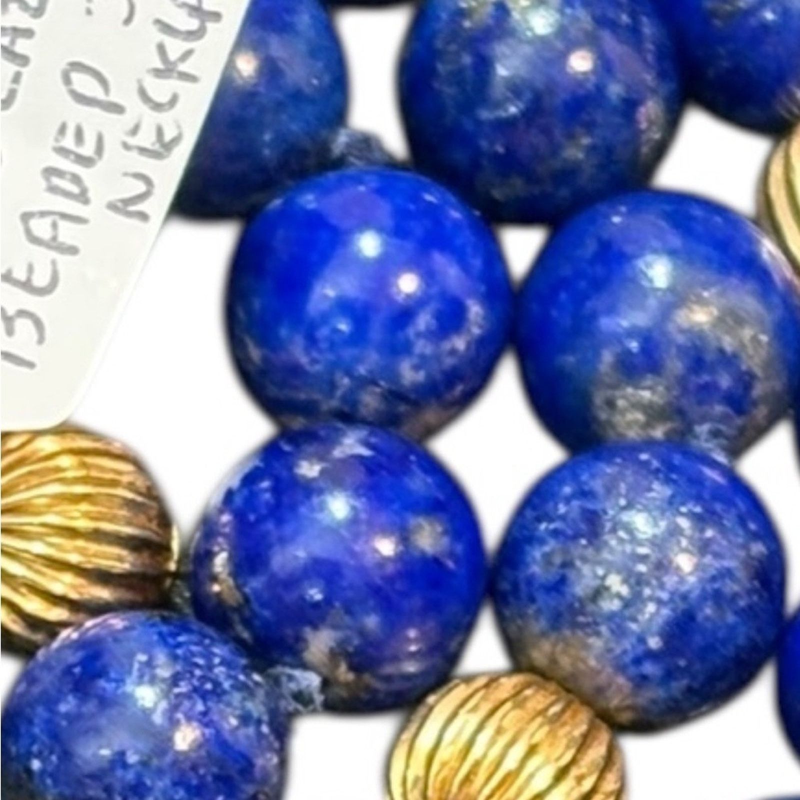 Other Lapis Lazuli Bead Necklace 32” | 14K Gold Spacers & Clasp Size ONE SIZE - 6 Thumbnail