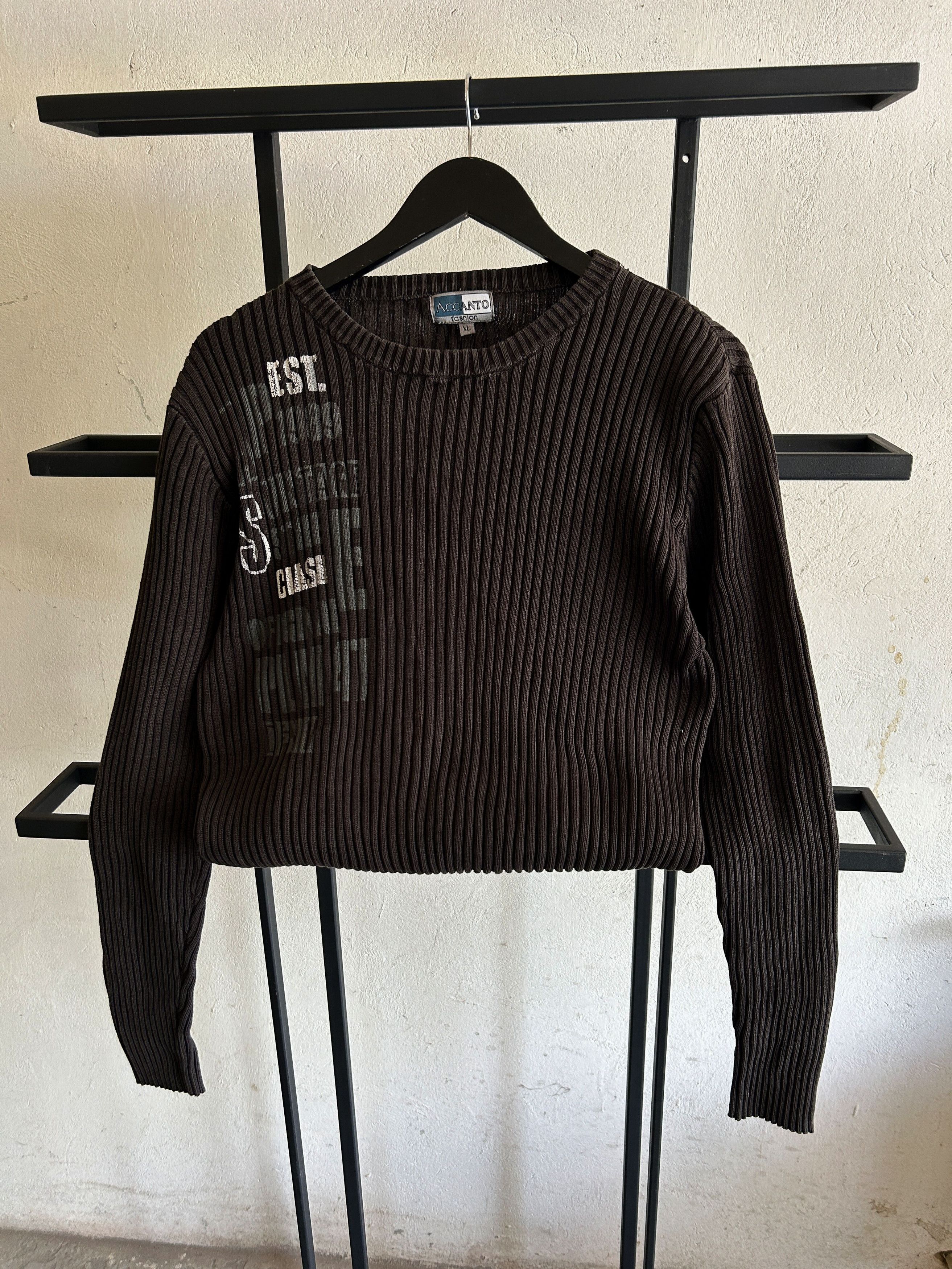 Hysteric Glamour Y2K Archive Black Ribbed Japanese Sweater Minimal Core Size US M / EU 48-50 / 2 - 2 Thumbnail