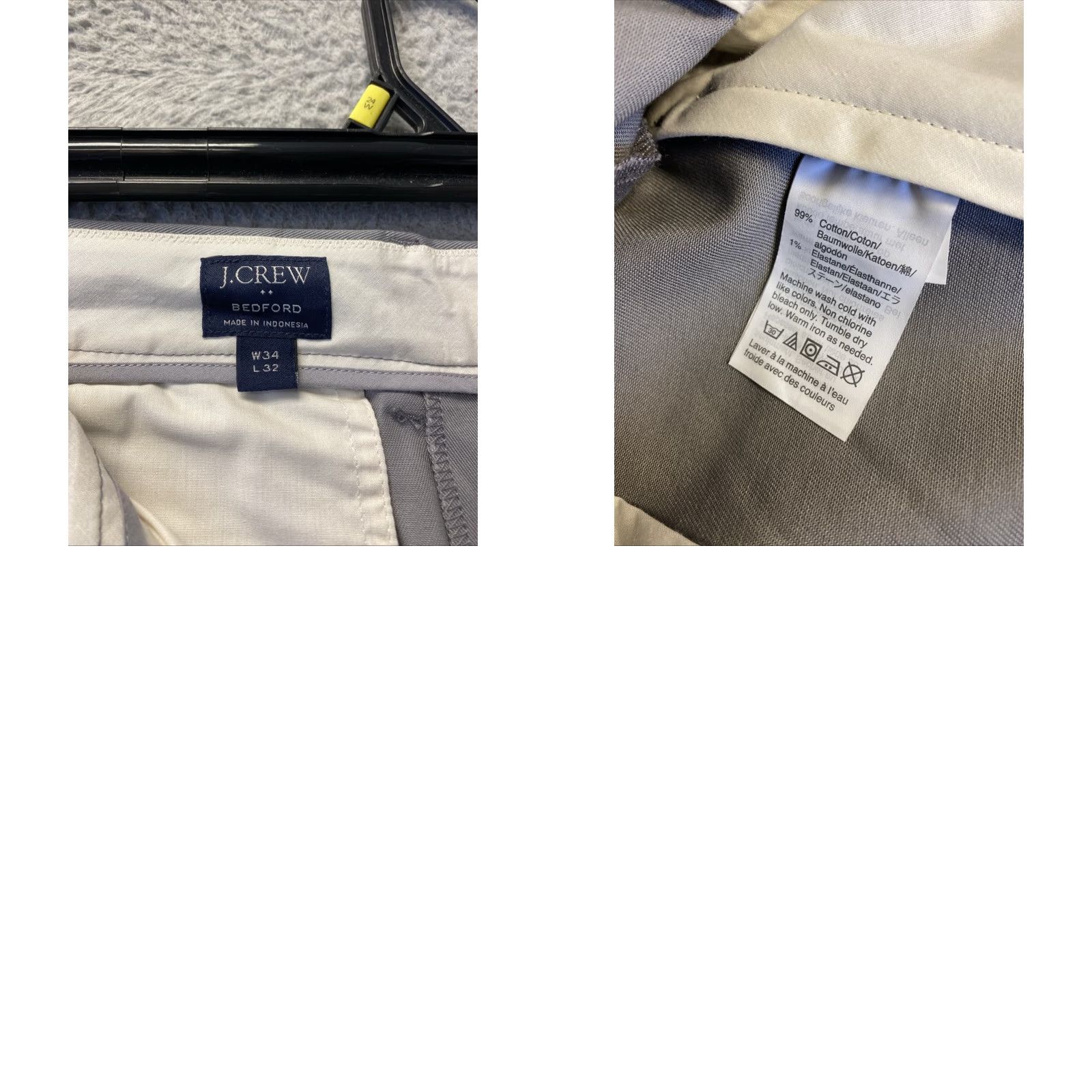 J.Crew J.Crew Chino Pants Mens 34x32 GRAY Chino Office Business Casual / 0664 Size US 34 / EU 50 - 8 Thumbnail