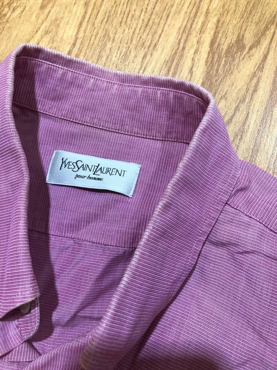 Yves Saint Laurent Vintage Yves Saint Laurent 100% Cotton Button Up Shirt Size US XL / EU 56 / 4 - 16 Thumbnail