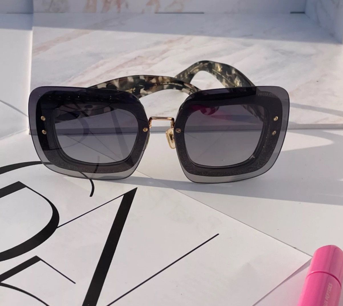 Miu Miu Miu miu sunglasses SMU01R Size ONE SIZE - 14 Thumbnail