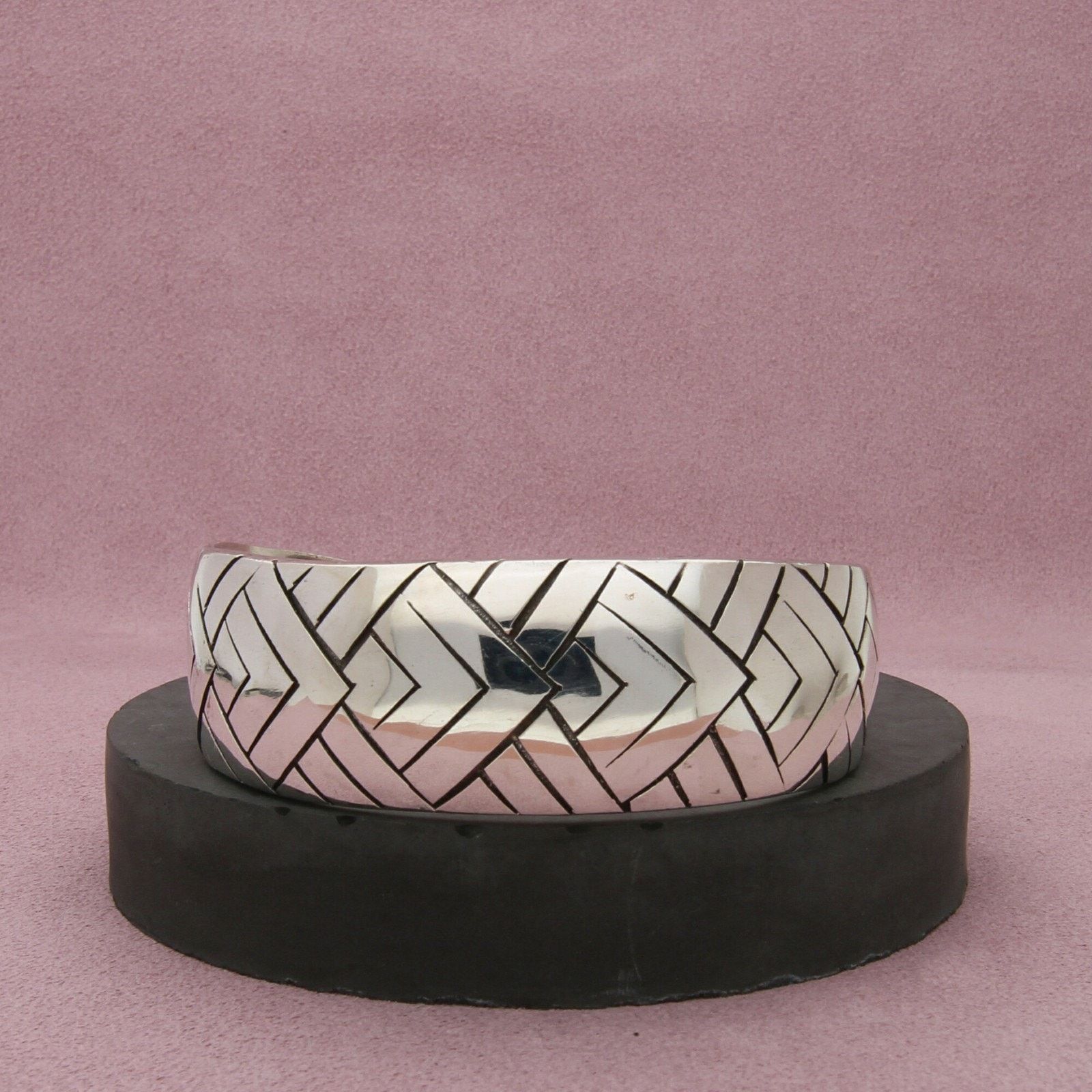 Sterling Silver sterling silver bali woven pattern cuff bracelet size 7.5in Size ONE SIZE - 1 Thumbnail