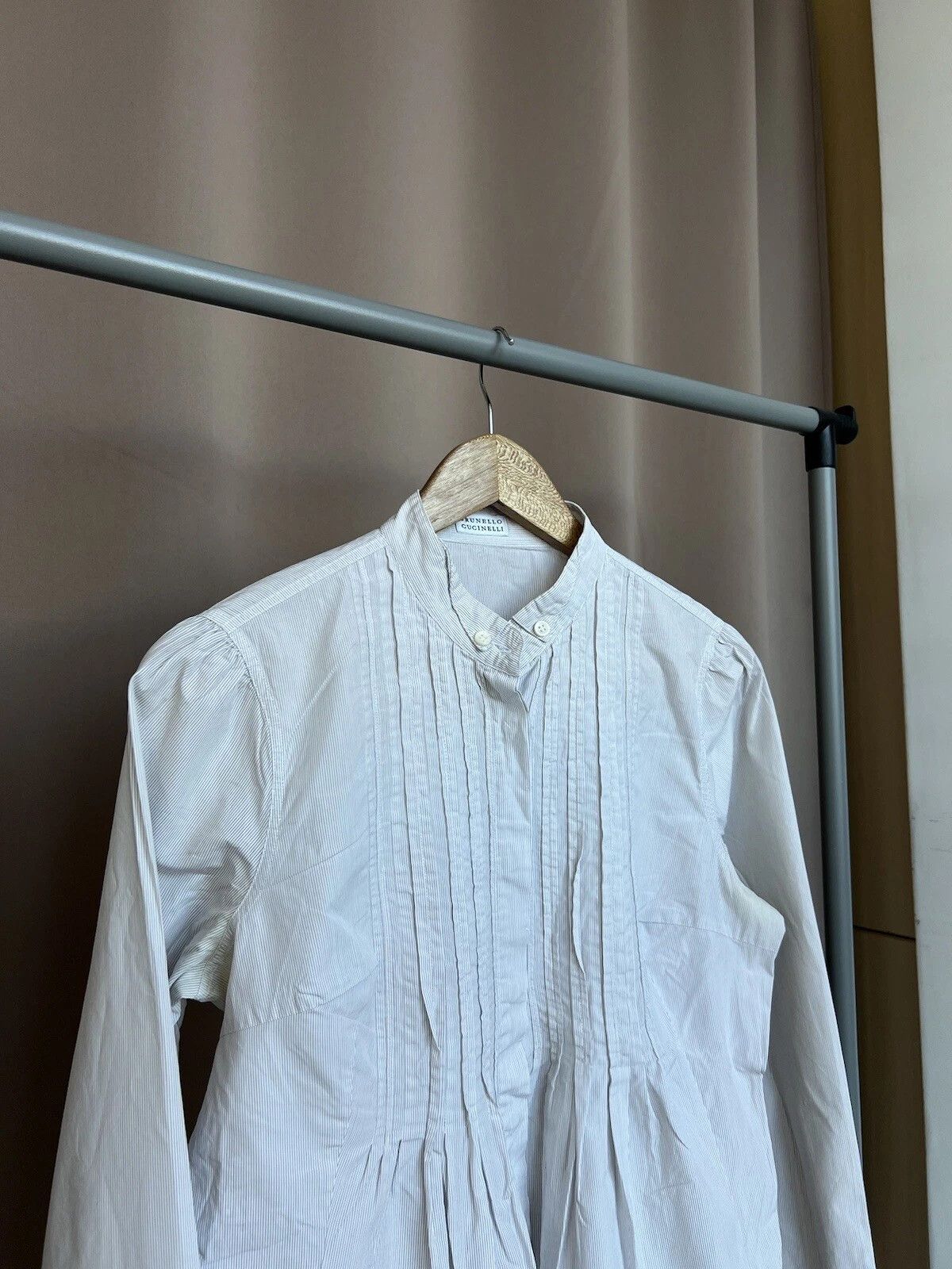 Brunello Cucinelli Brunello Cucinelli Button Up Shirt Womens Size XL/L Size L / US 10 / IT 46 - 4 Thumbnail