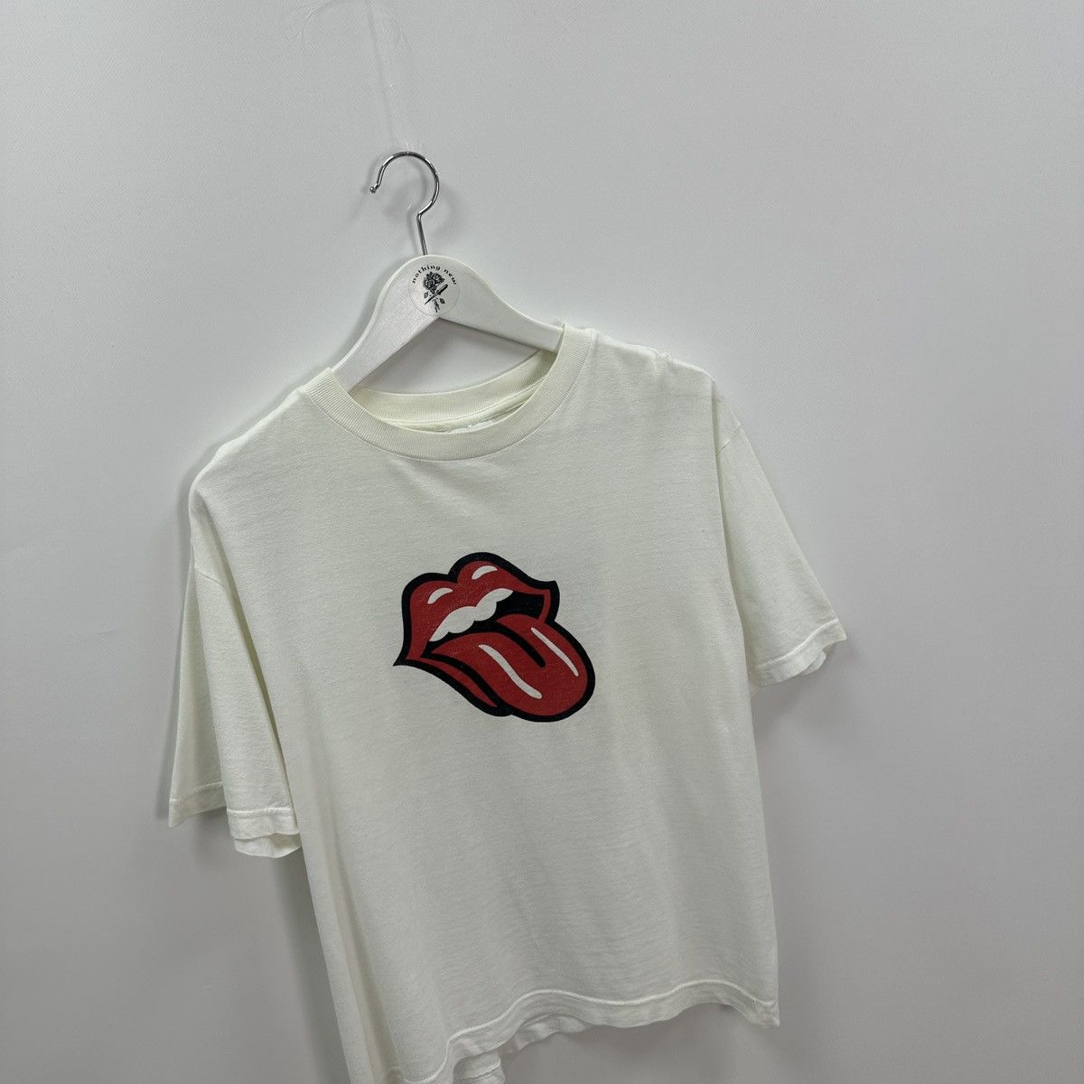 Vintage Vintage 90s Rolling Stones Rock band tee y2k promo white Size US M / EU 48-50 / 2 - 4 Thumbnail