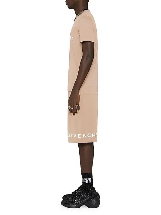 Givenchy o1srvl11e0725 Slim Fit T-Shirt in Cotton in Beige Size US XS / EU 42 / 0 - 2 Thumbnail