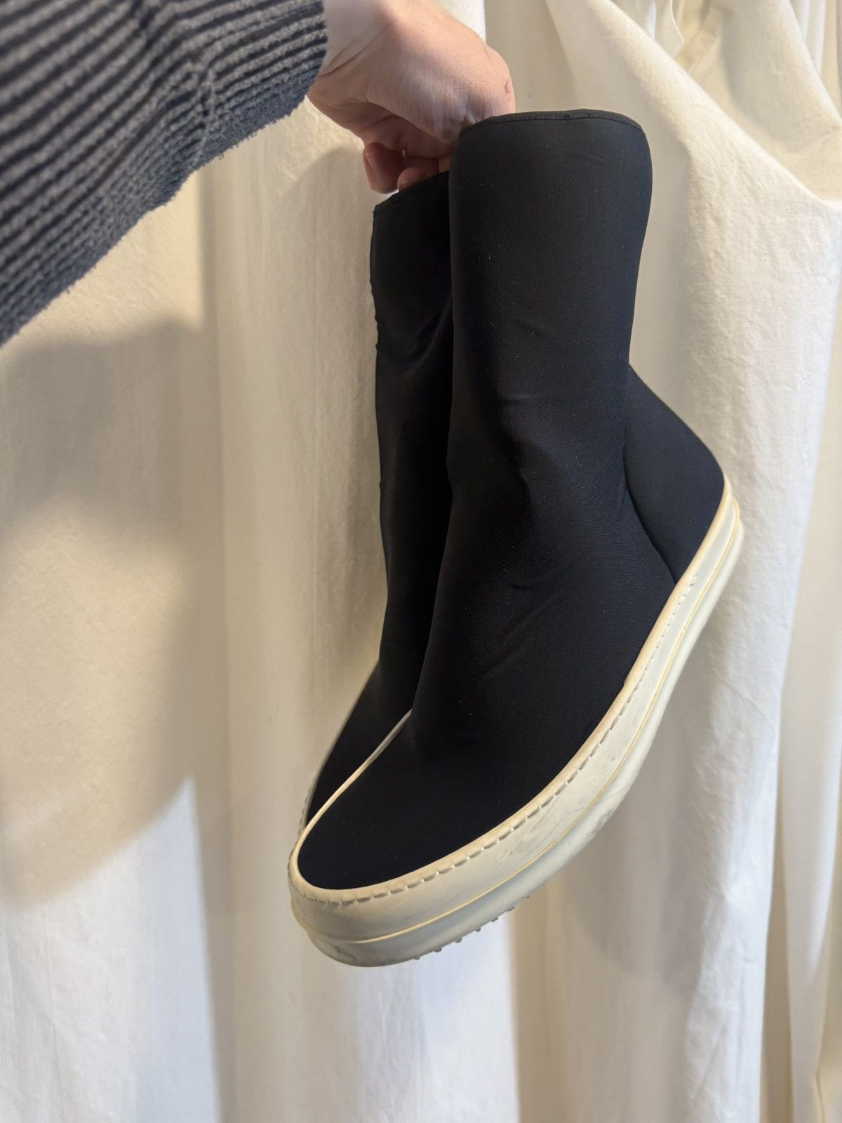 Rick Owens Drkshdw Rick Owens DRKSHDW Scuba Sock Boot 42 Black Size US 9.5 / EU 42-43 - 1 Thumbnail