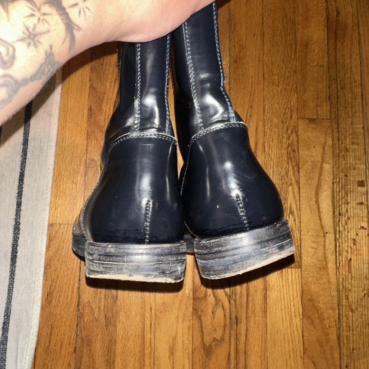 Designer × Tim Hamilton TIM HAMILTON Black Patent Leather Boots Size US 11.5 / EU 44-45 - 6 Thumbnail