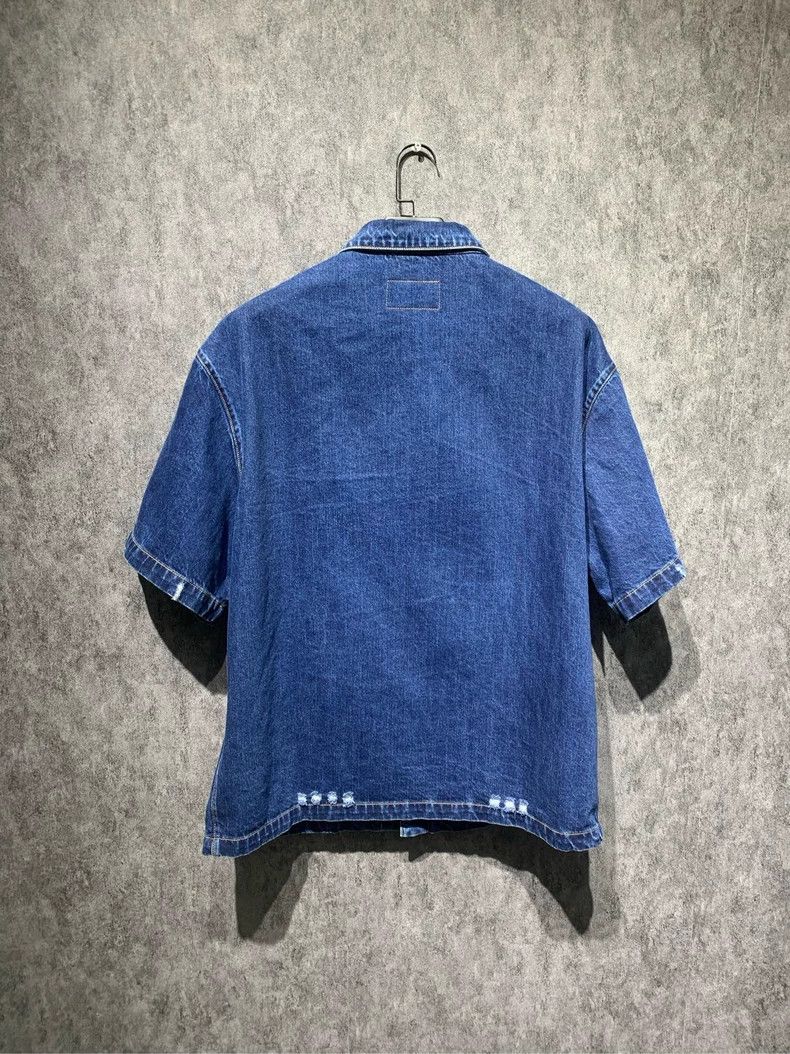 Prada Prada Triangle logo denim short sleeves 2501-Nextarrow Size US XL / EU 56 / 4 - 2 Thumbnail