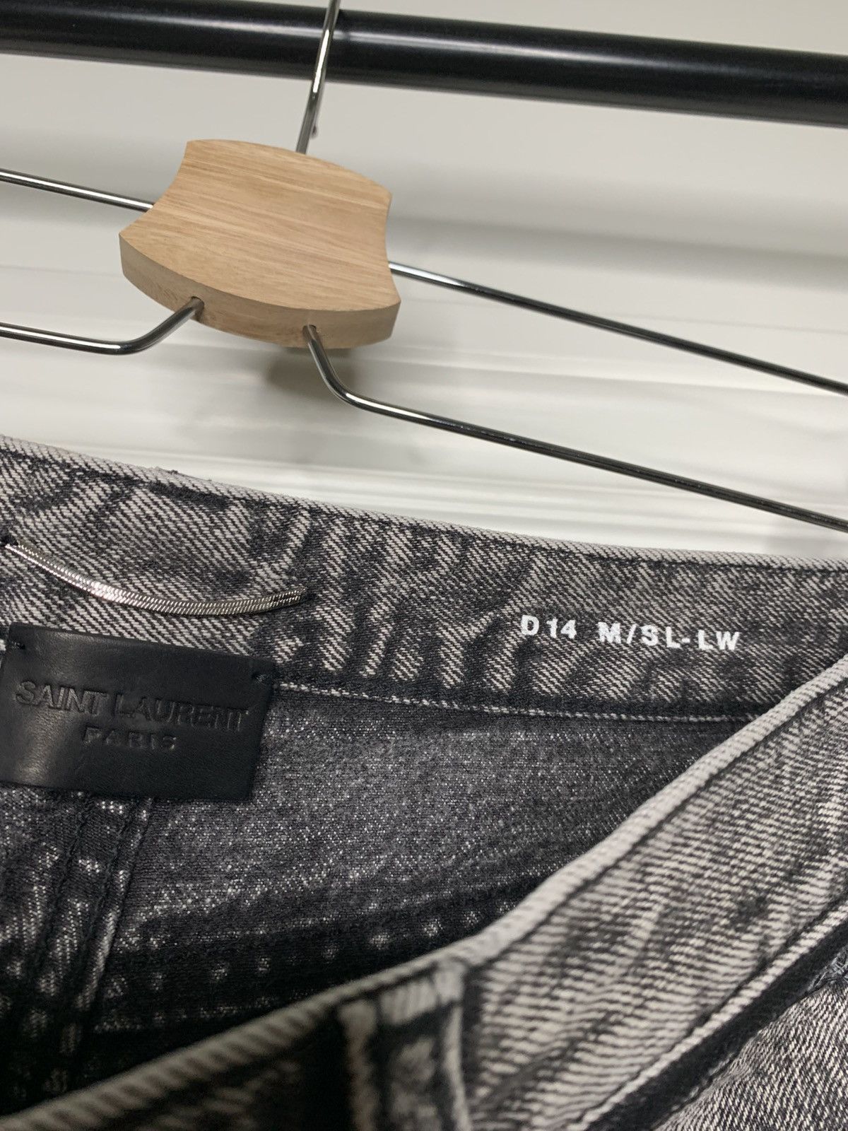 Saint Laurent Paris Saint Laurent Denim Jeans Grey Pants Size US 29 - 6 Thumbnail