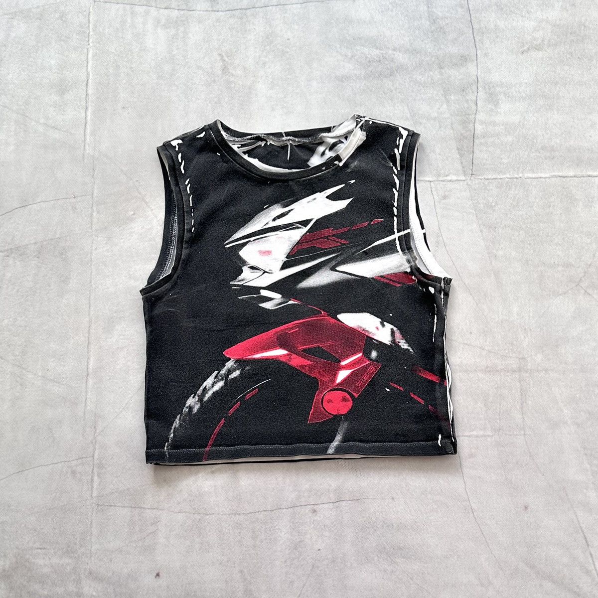 Hysteric Glamour × Undercover 00s Punk Abstract Hysteric Glamour Vibe Tank Top Tripp NYC Size XS / US 0-2 / IT 36-38 - 1 Thumbnail