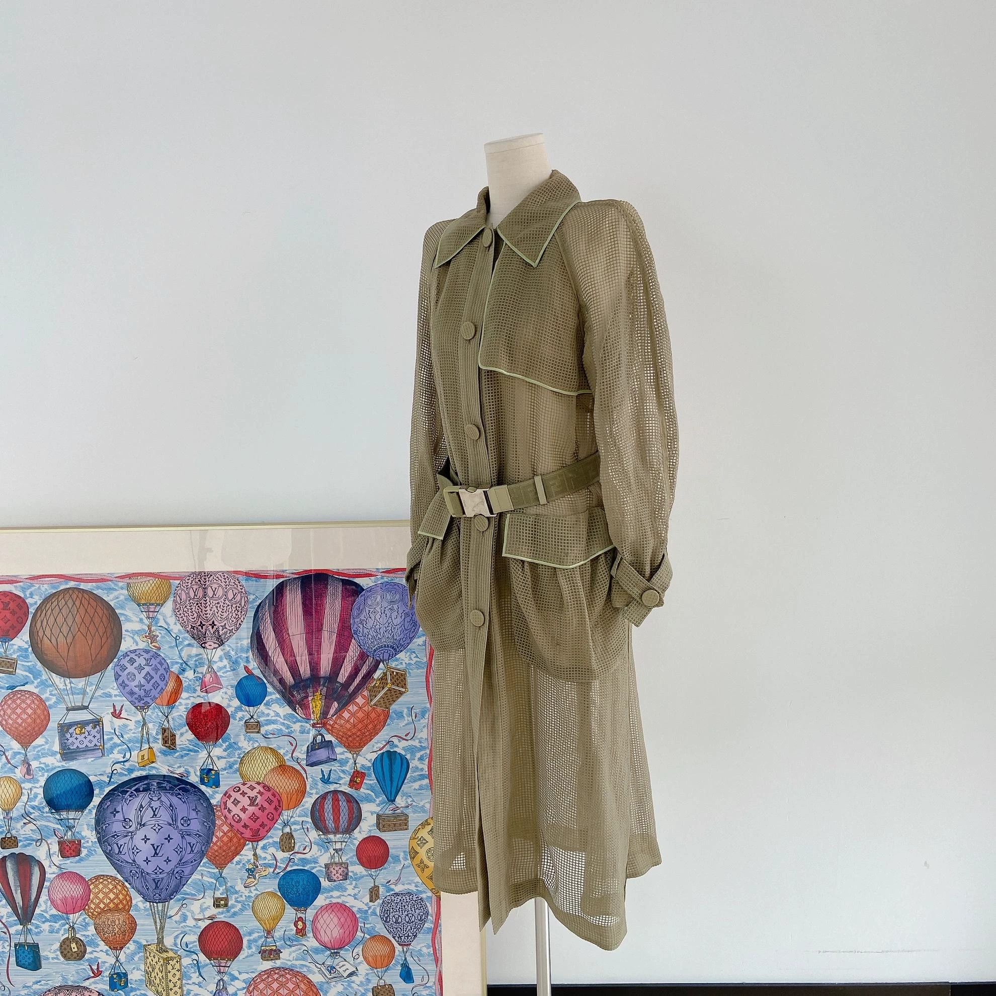 Fendi Fendi Green Trench Coat 40 EU Size S / US 4 / IT 40 - 6 Thumbnail