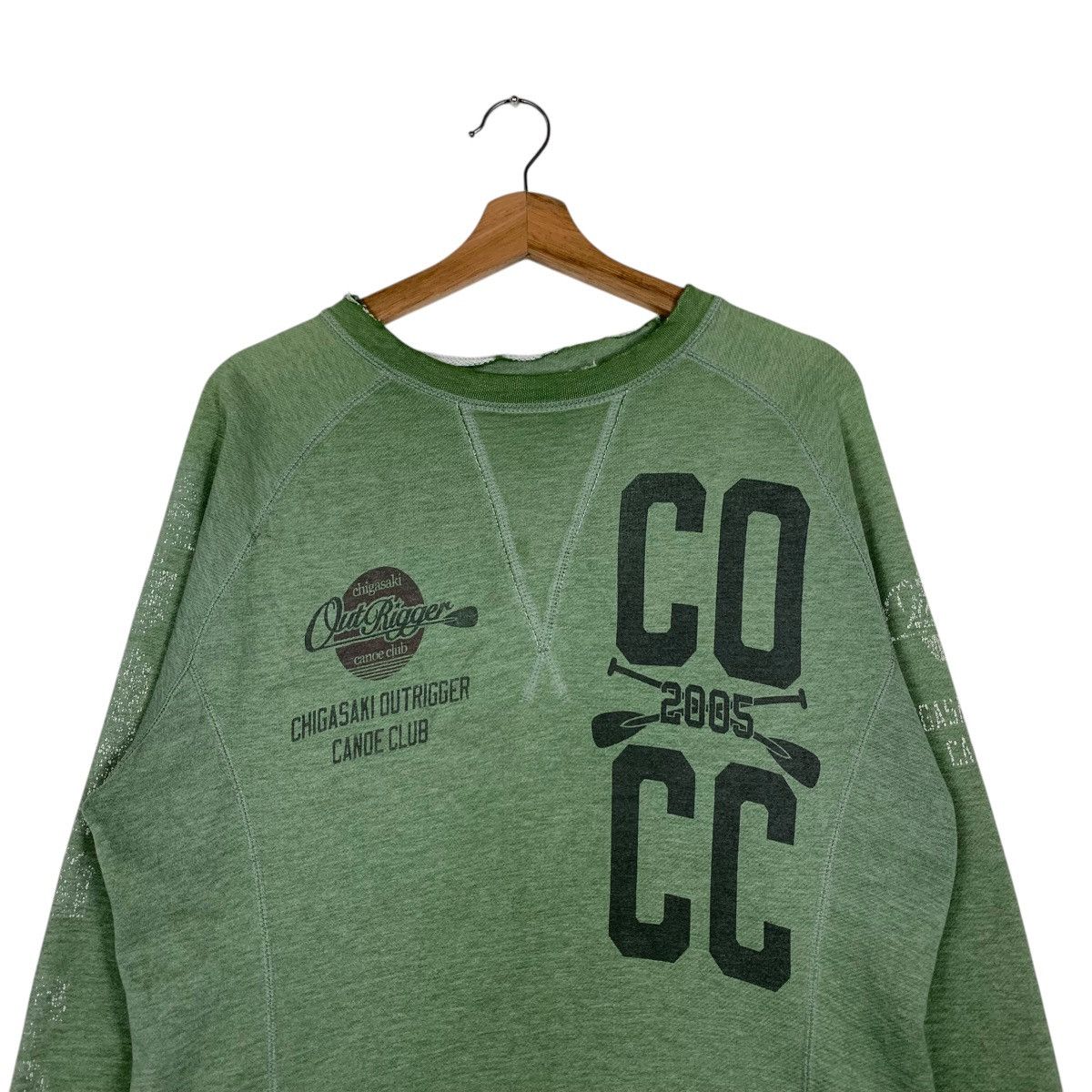 Japanese Brand CHIGASAKI OUTRIGGER Canoe Club 2005 Sweatshirt #1448-C65 Size US S / EU 44-46 / 1 - 2 Thumbnail